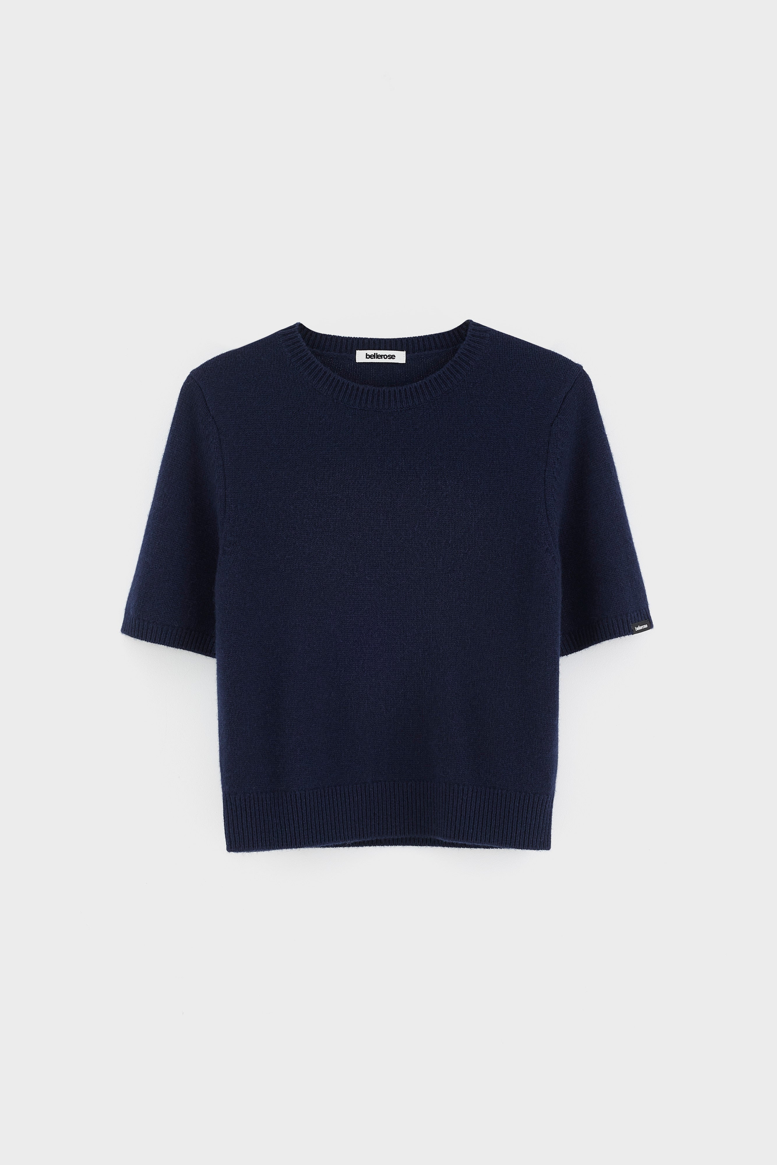 Synad kasjmieren trui met korte mouwen (262 / W / NAVY)