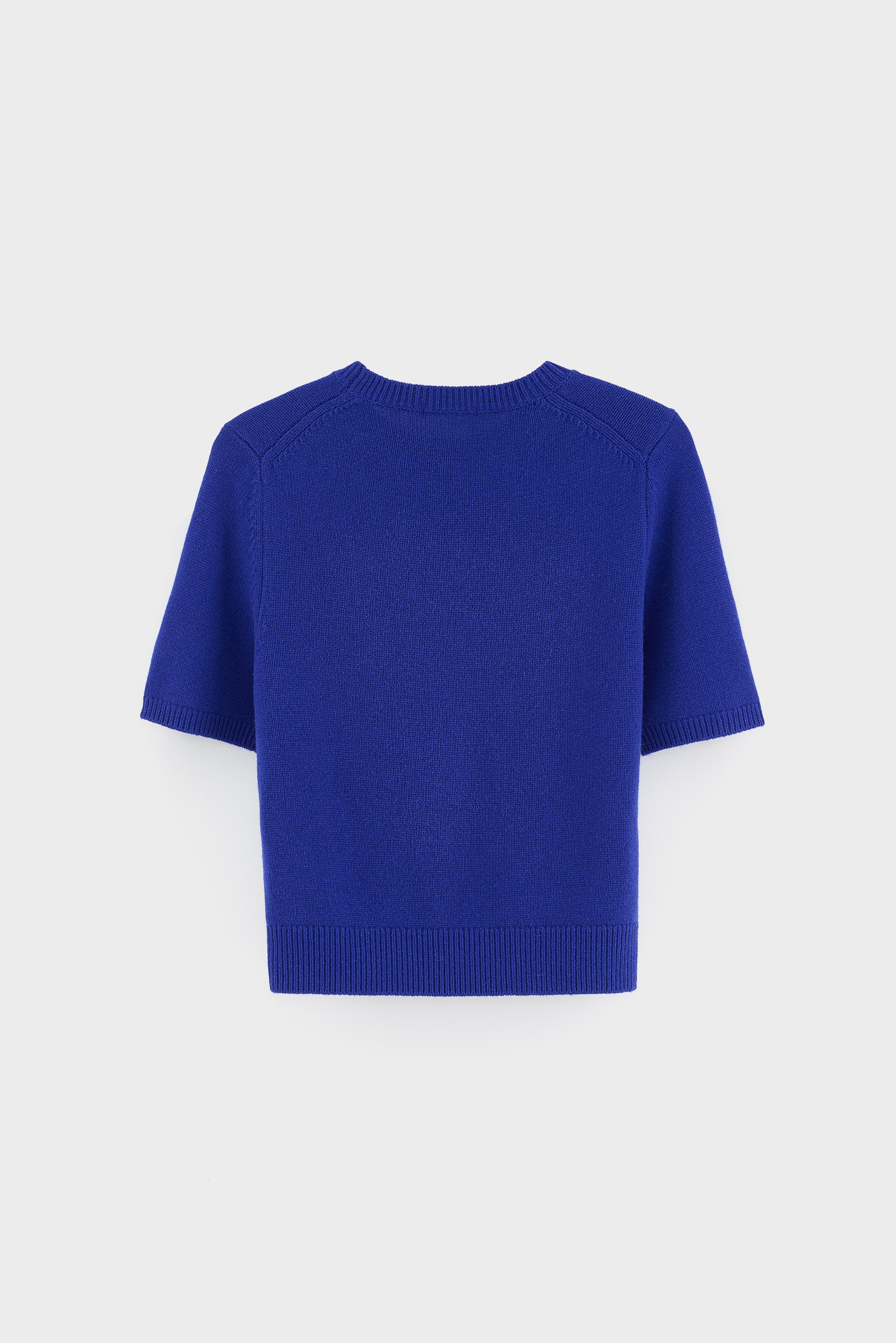 Synad short-sleeve cashmere sweater (262 / W / BLUEWORKER)