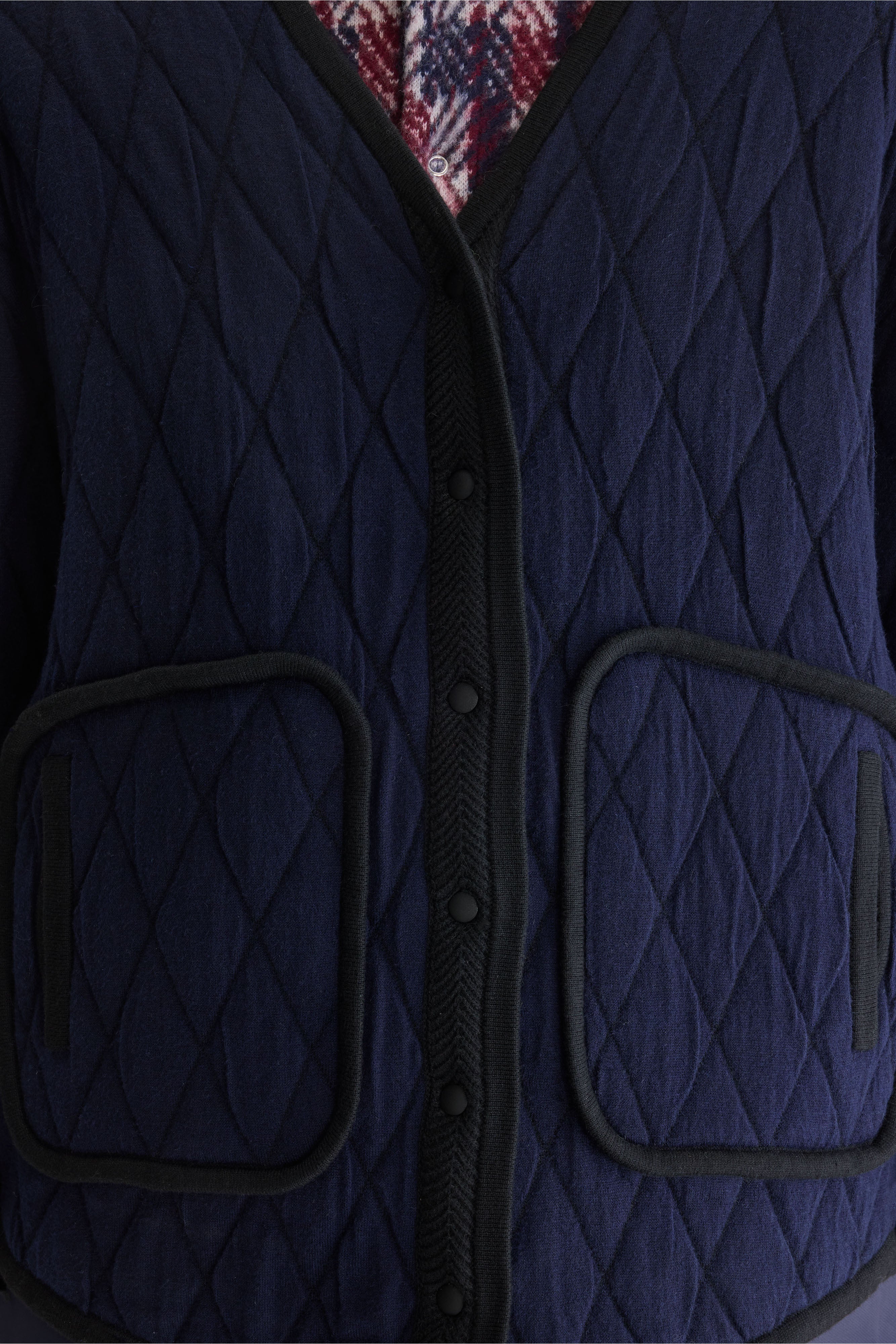 Aiga quilted cardigan (262 / W / NAVY)