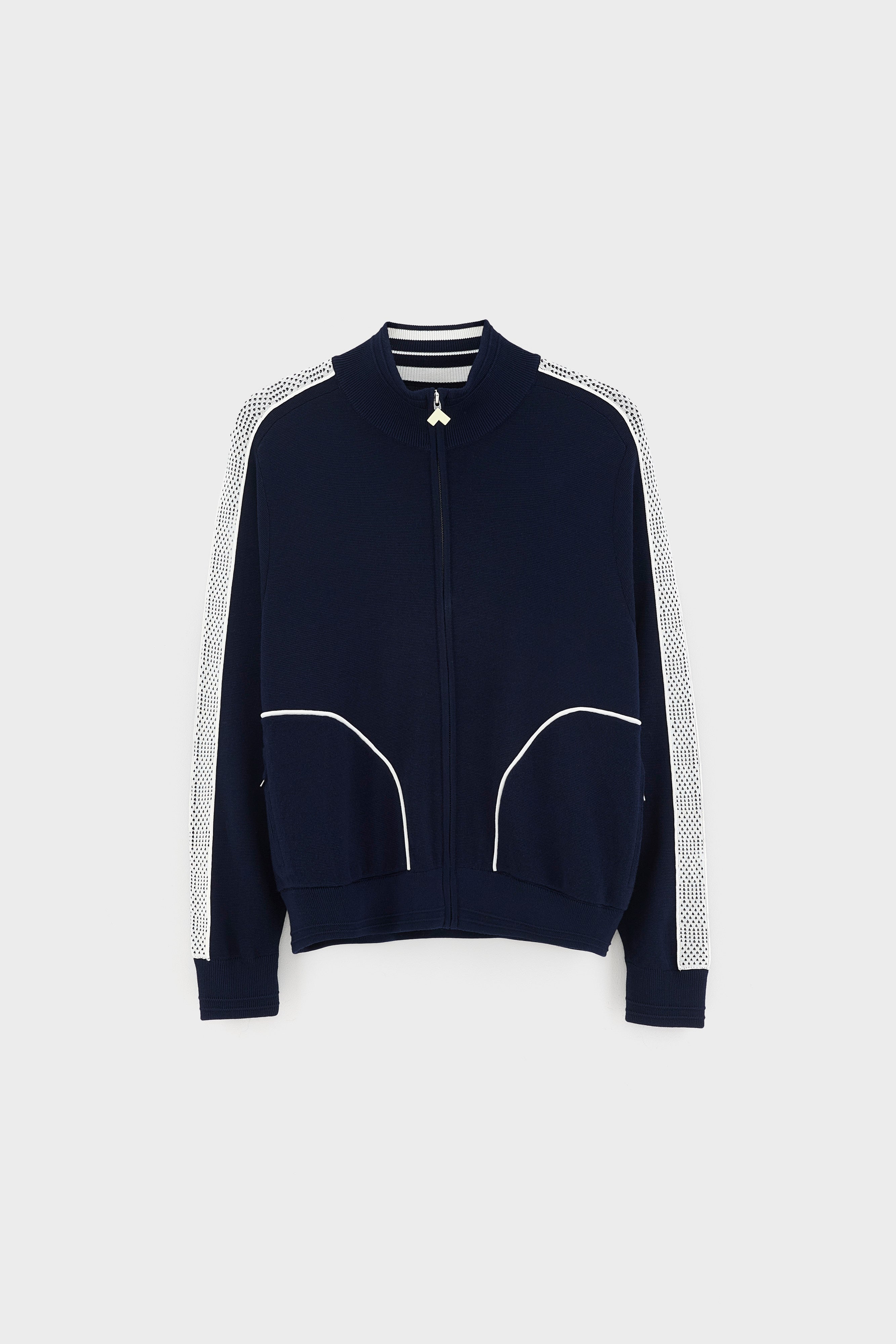 Dousy zipped cardigan (262 / W / NAVY)