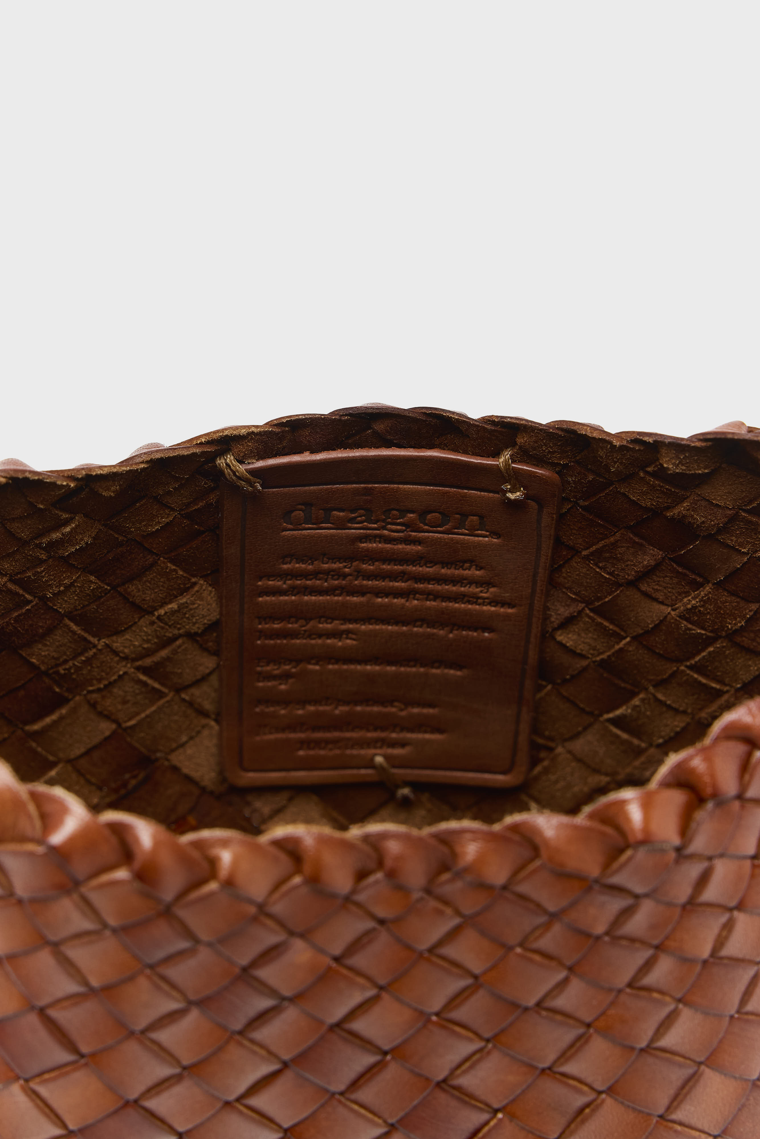 Rosanna Woven Leather Bag (252 / W / TAN)