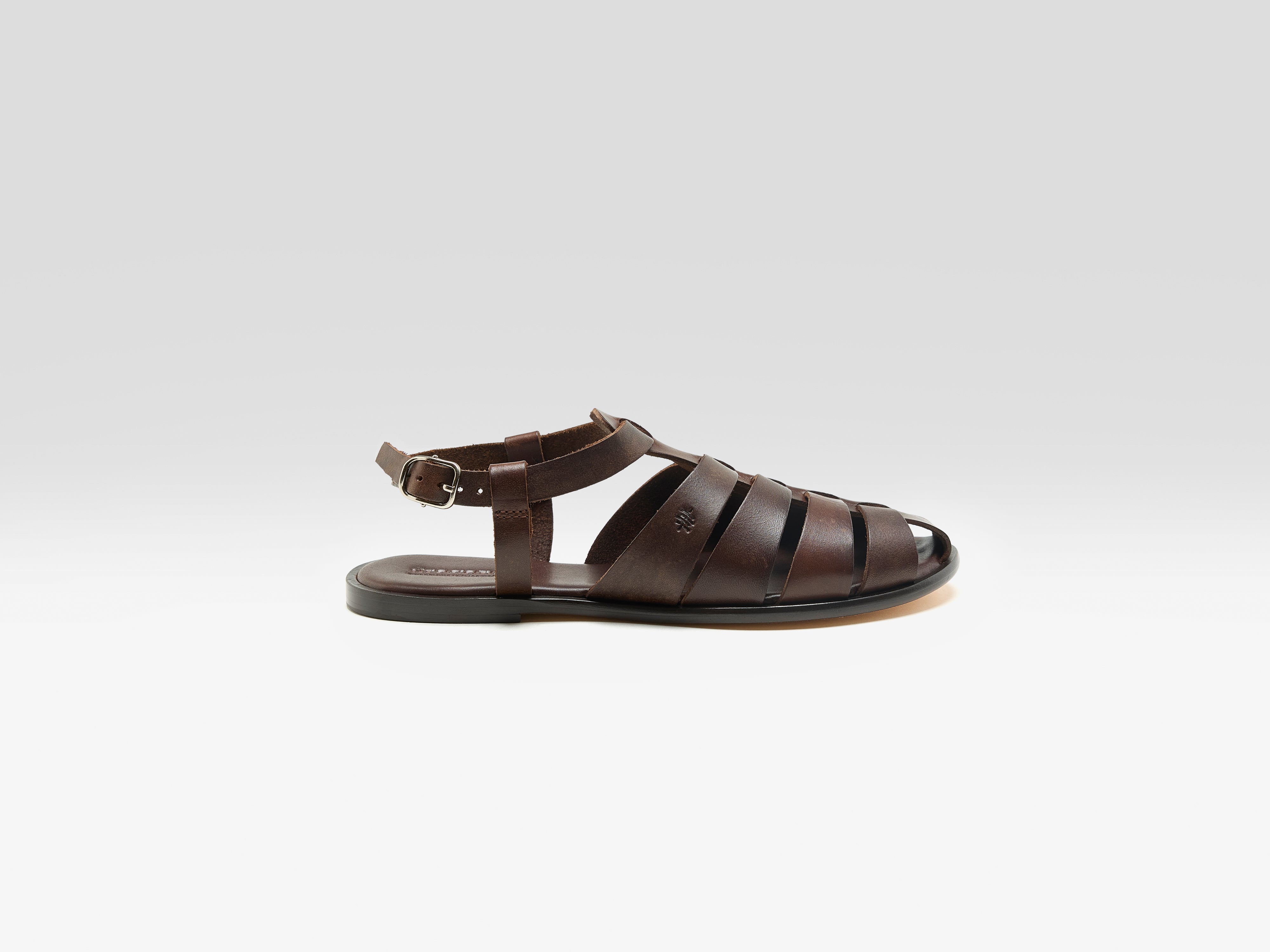 Pescador Leather Sandals (261 / W / DARK BROWN)