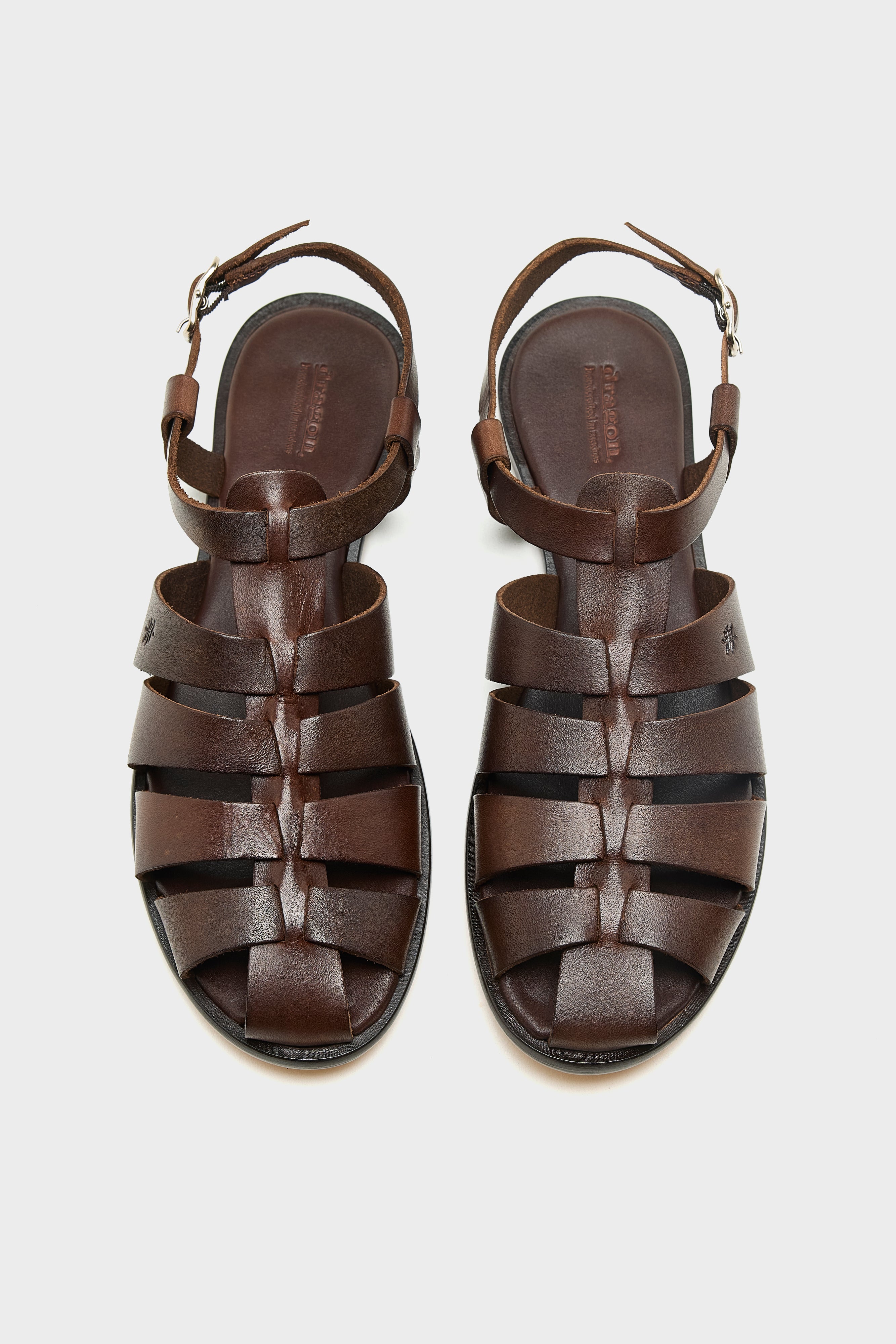 Pescador Leather Sandals (261 / W / DARK BROWN)
