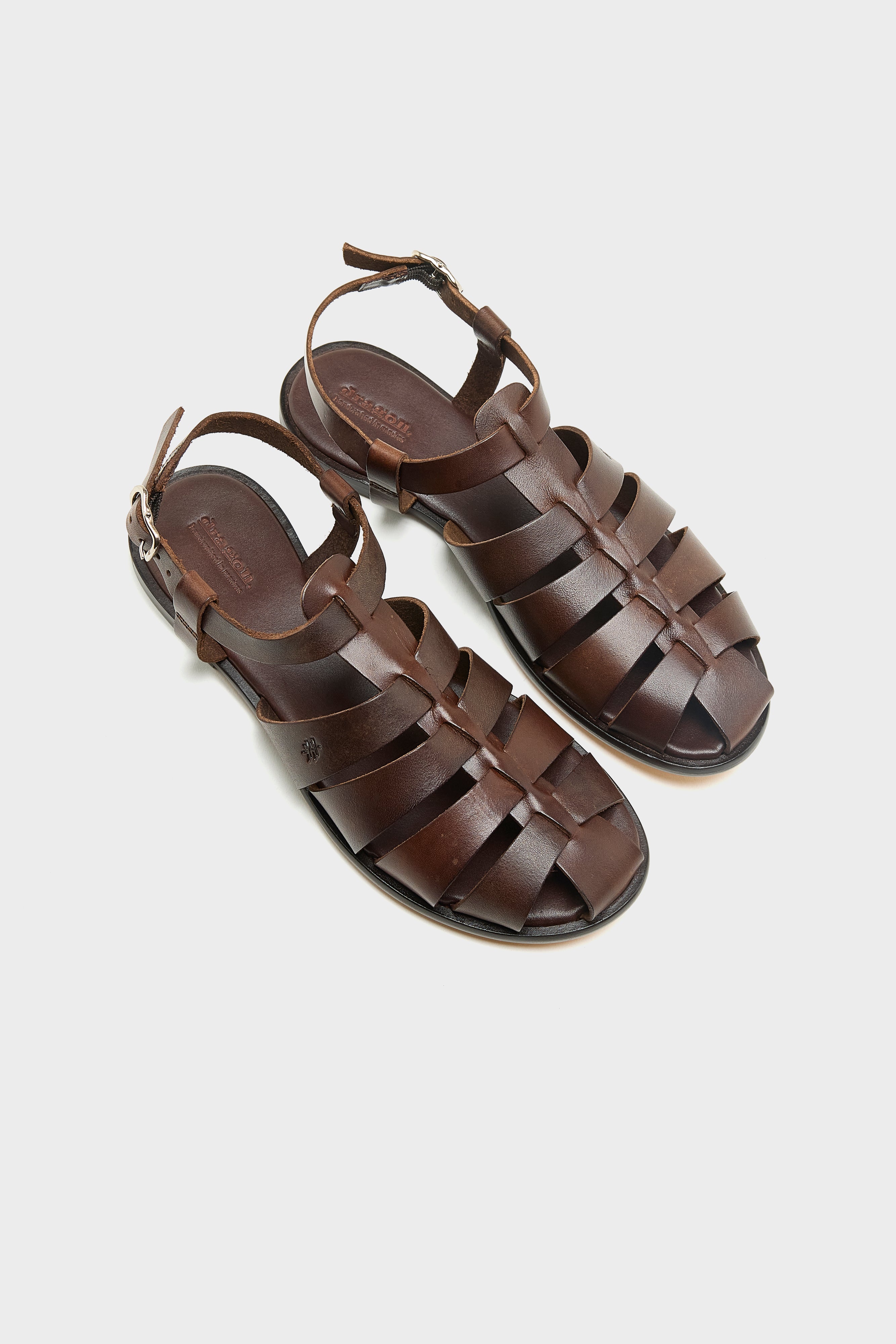 Pescador Leather Sandals (261 / W / DARK BROWN)