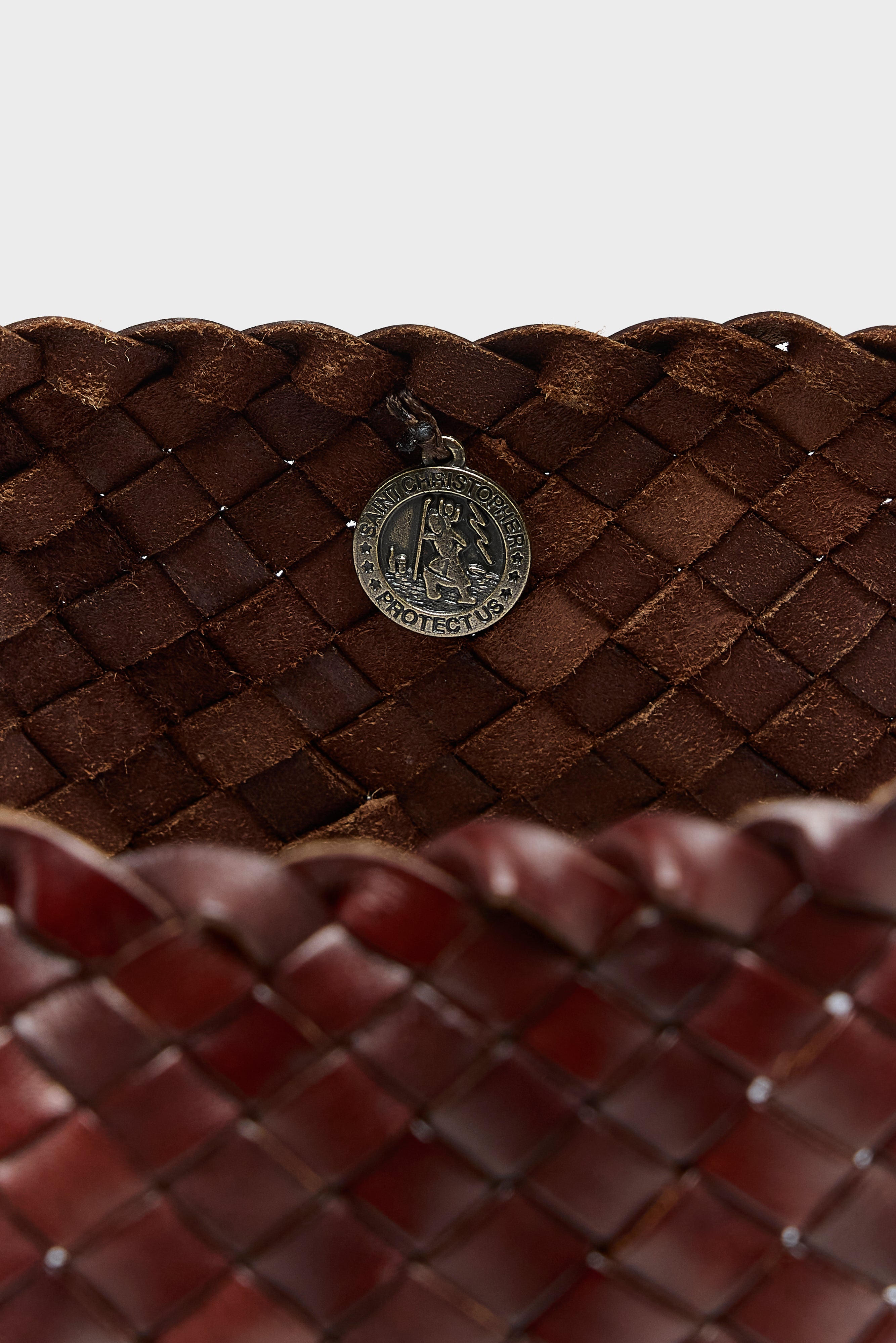 Santa Croce Big Woven Leather Bag (261 / W / GREEN)