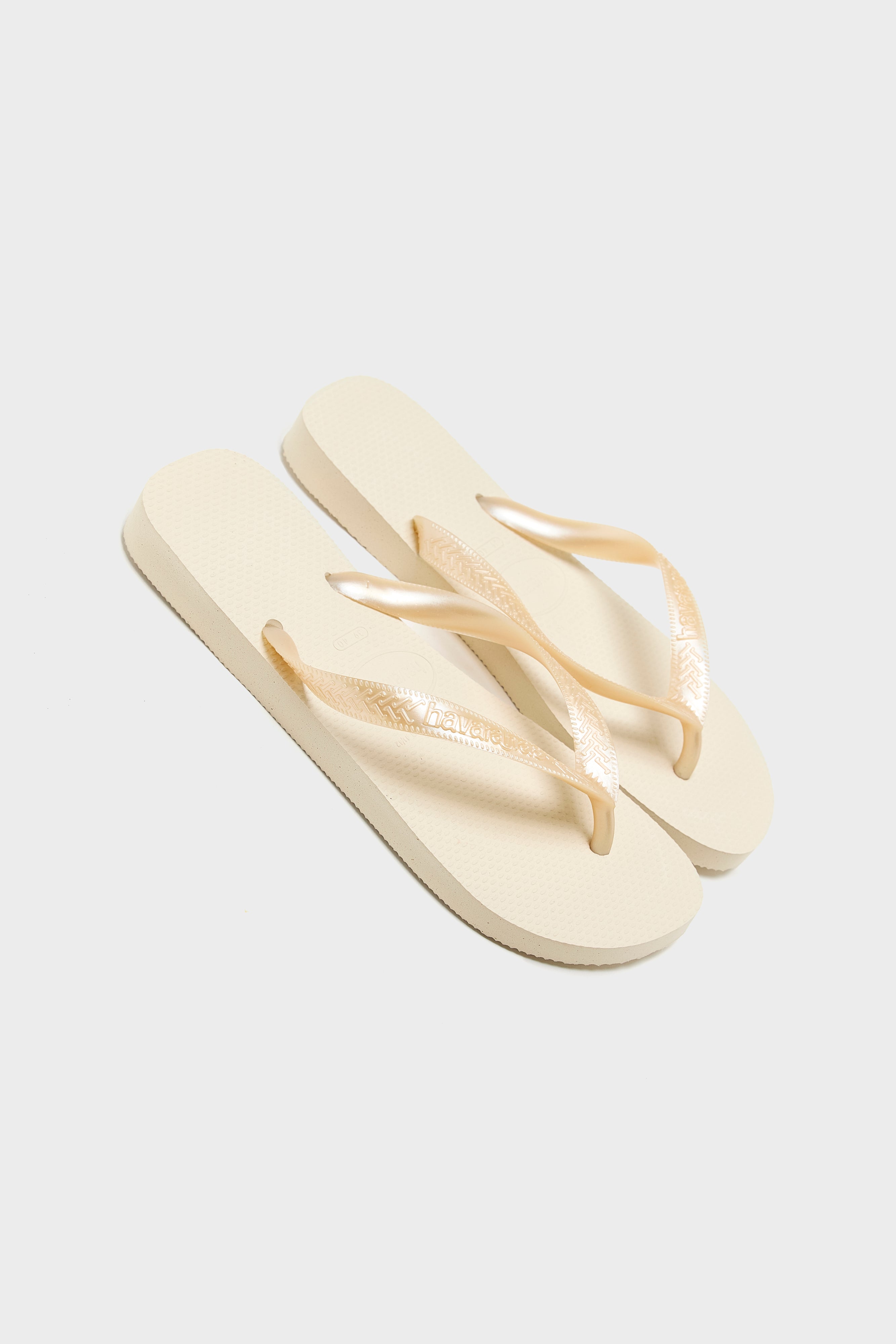 Top Senses Flip Flops for Women (251 / W / ECRU)