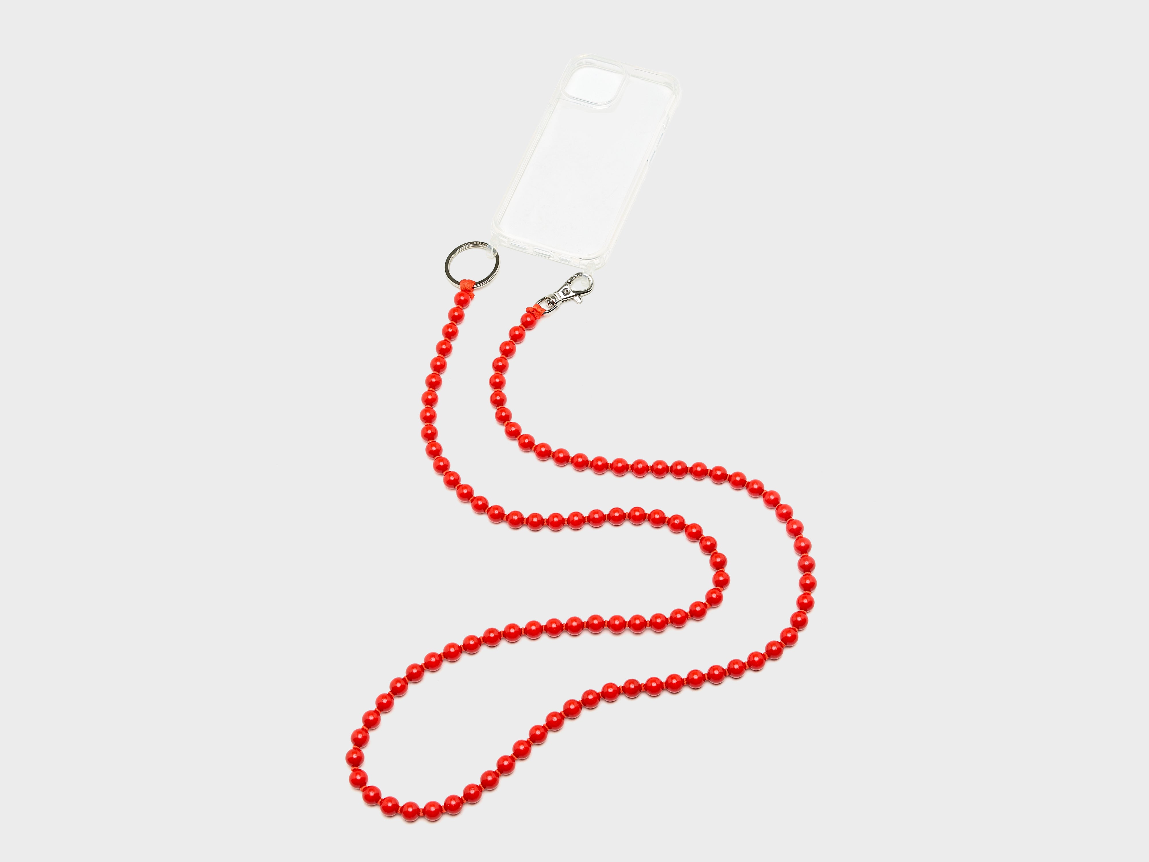 Handykette Necklace for iPhone 15 (261 / W / RED)