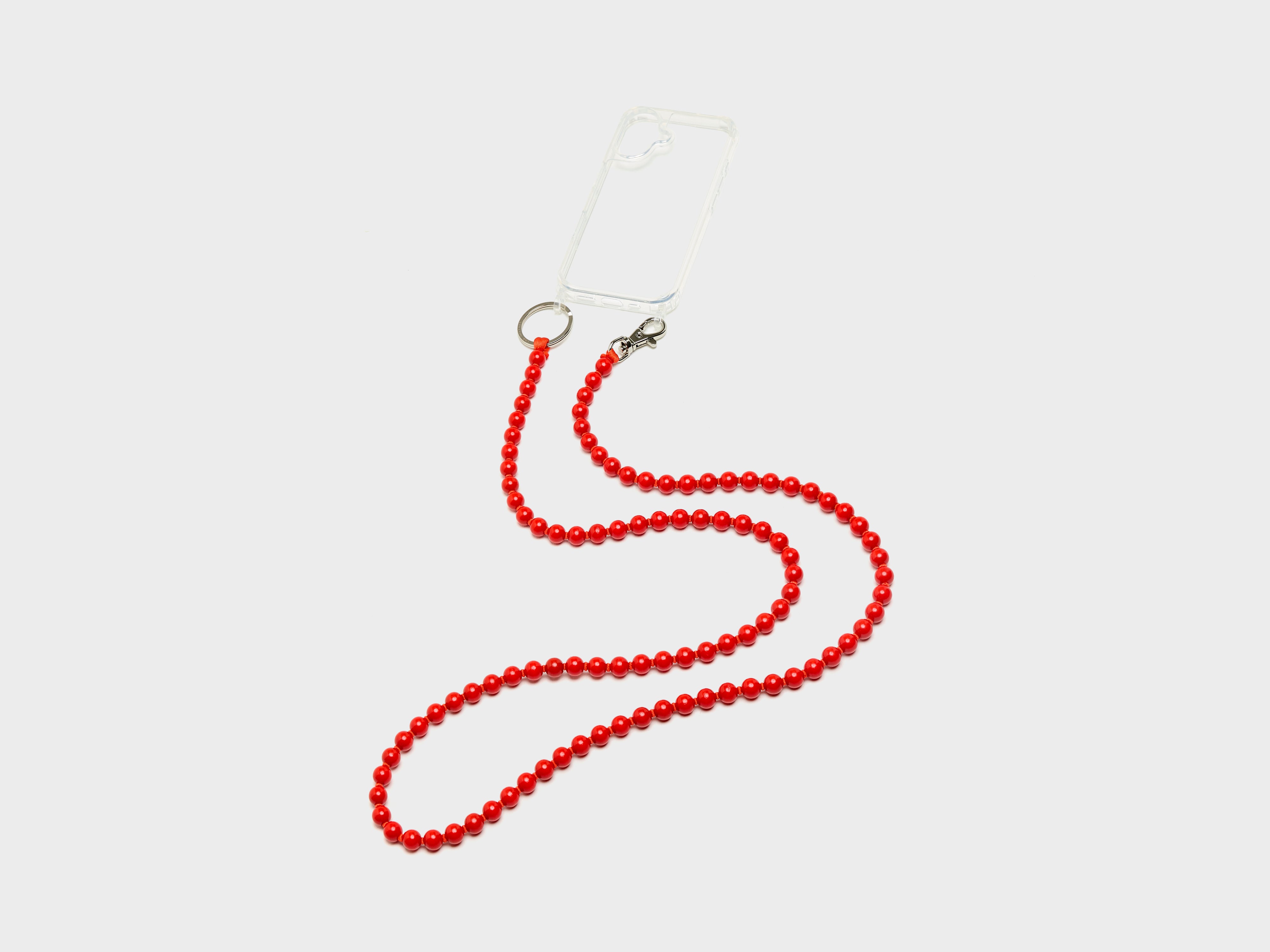 Handykette Necklace for iPhone 16 (261 / W / RED)