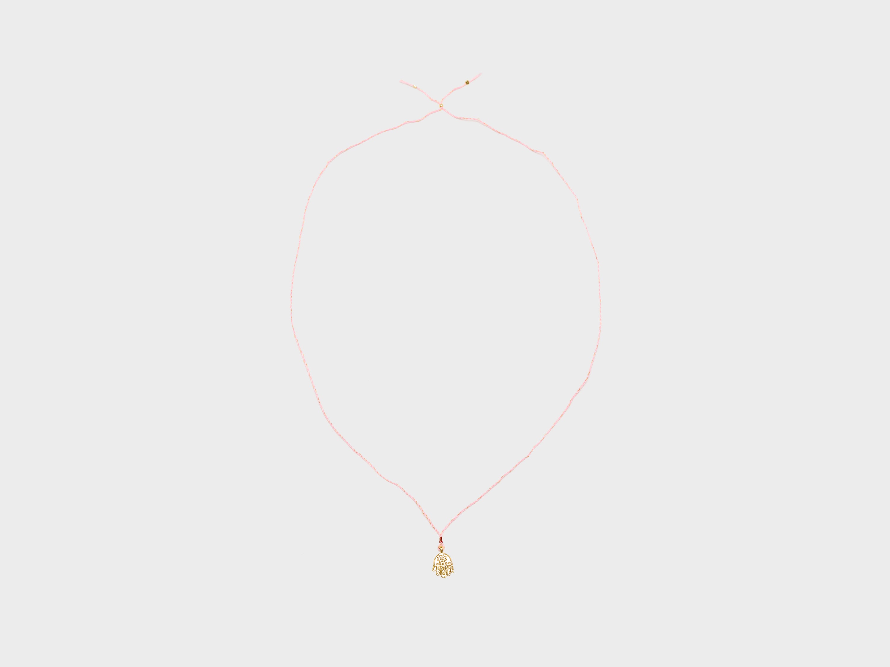Hamsa Necklace (261 / W / PINK)