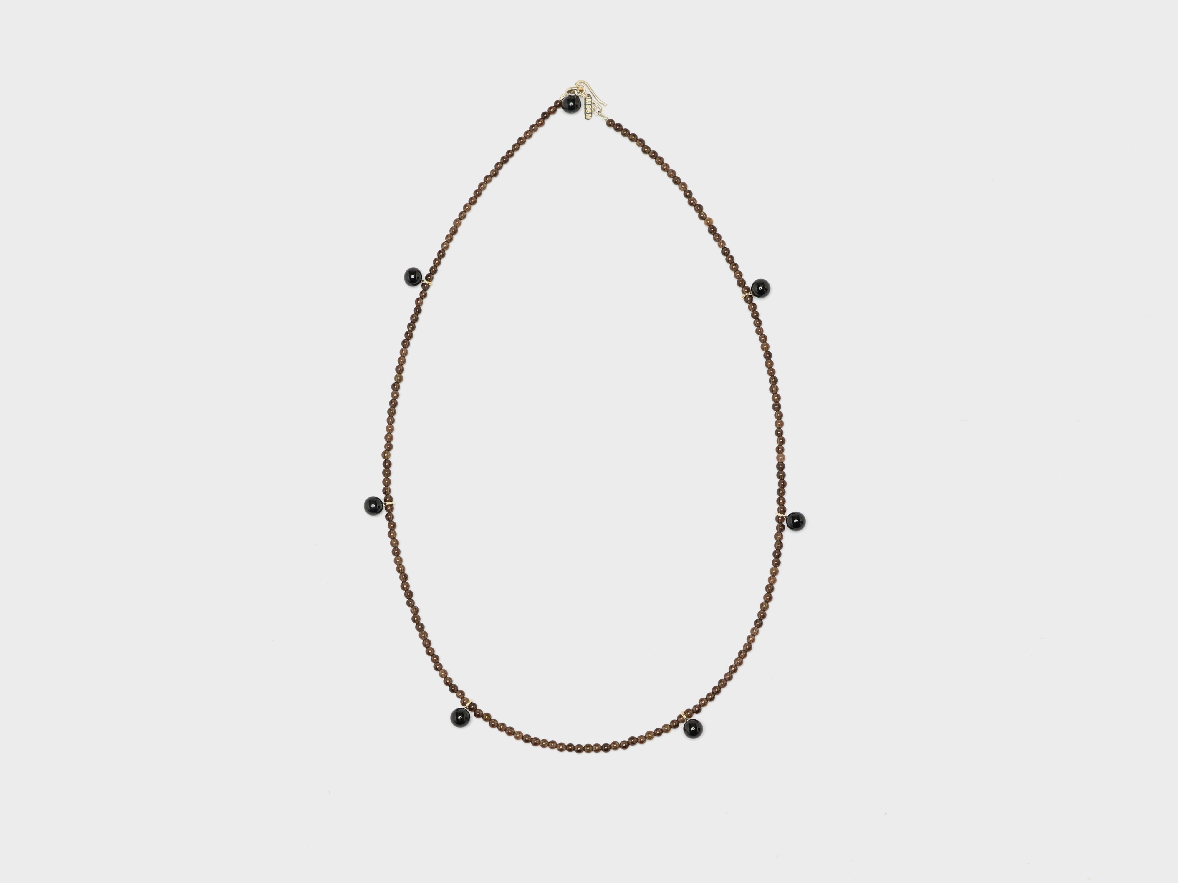 Smoky Tiny Dew Necklace (252 / W / BLACK)