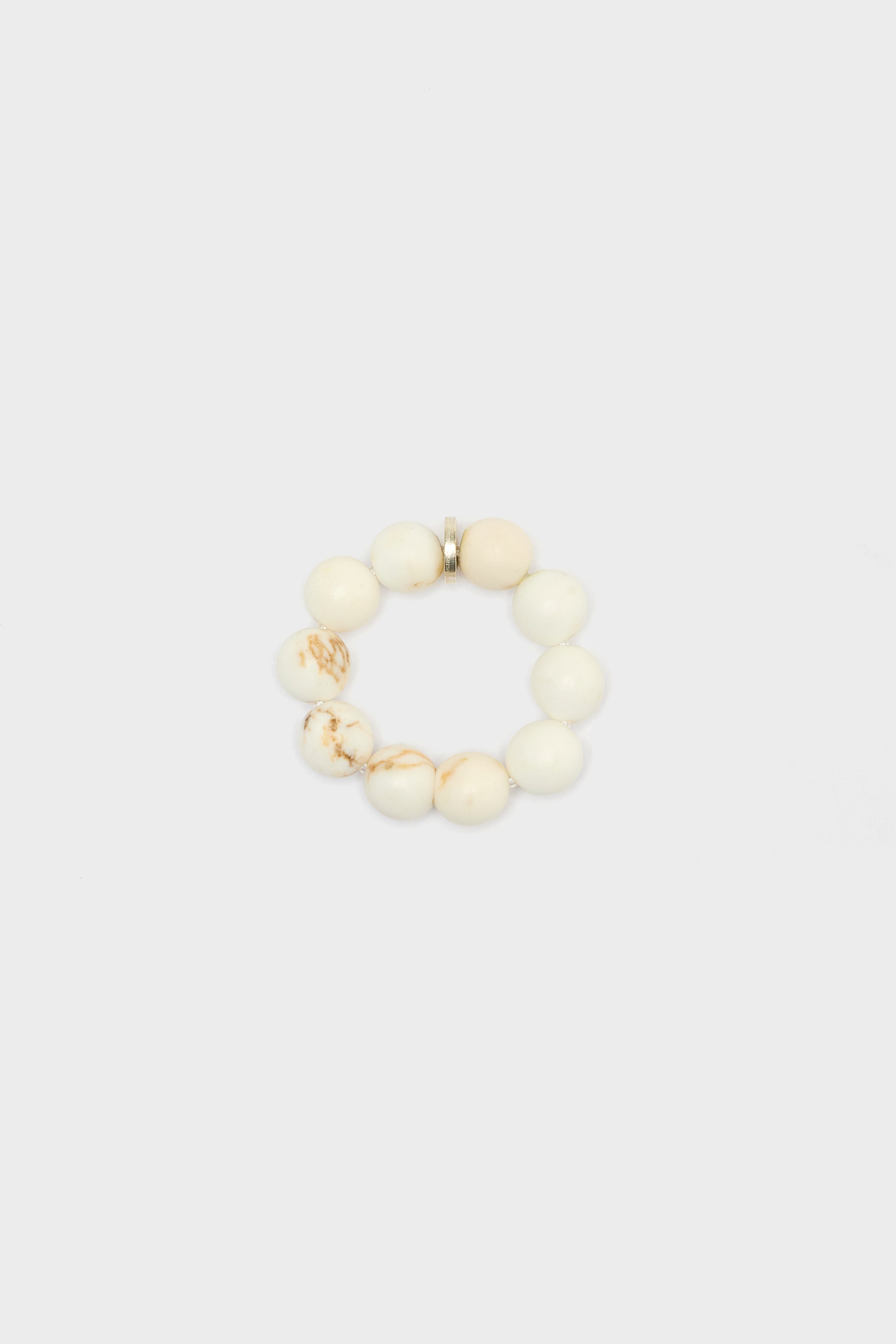 Ivory Magnesite Spheres Ring For Women | Bellerose