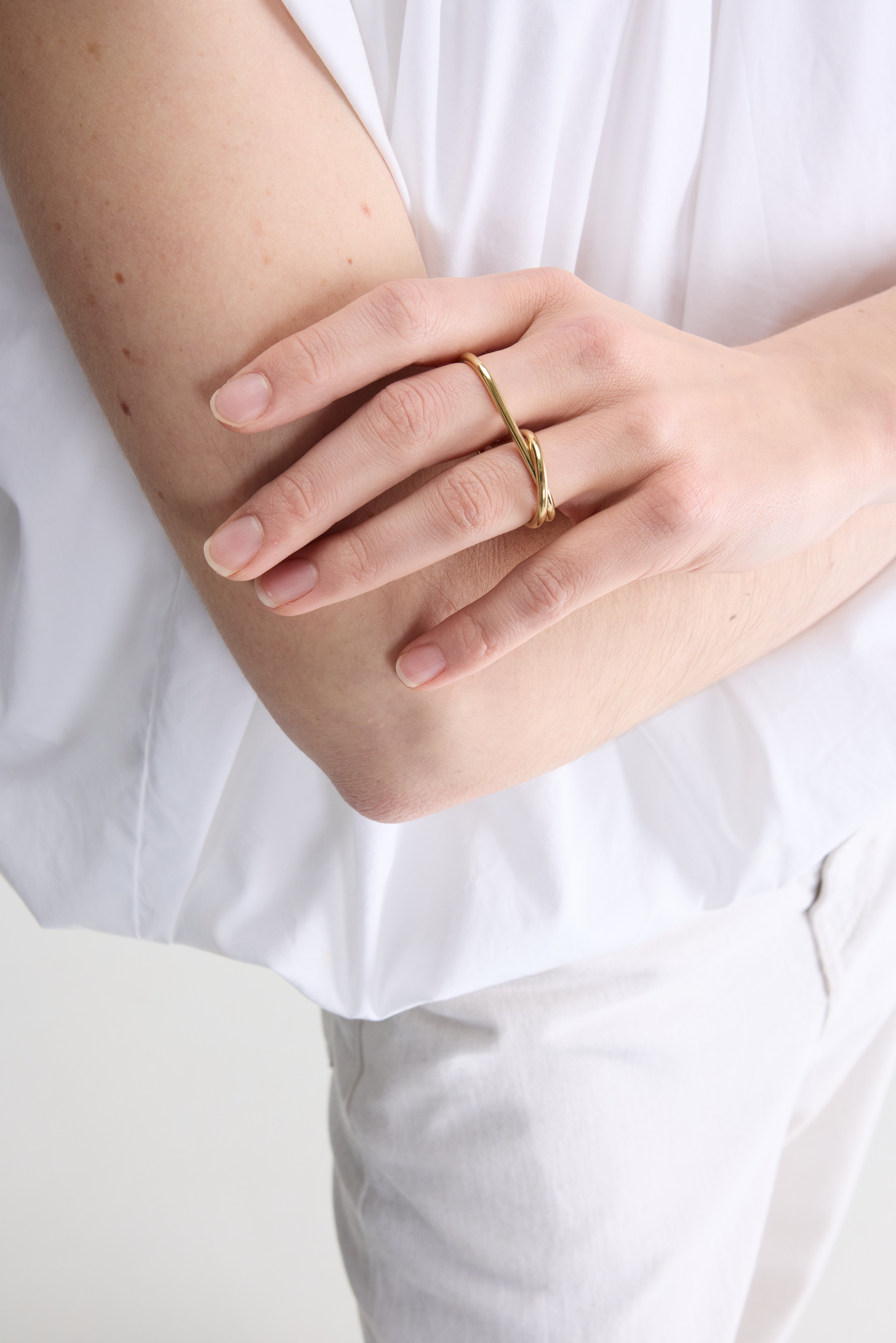l'Audacieuse Double Ring (261 / W / GOLD)