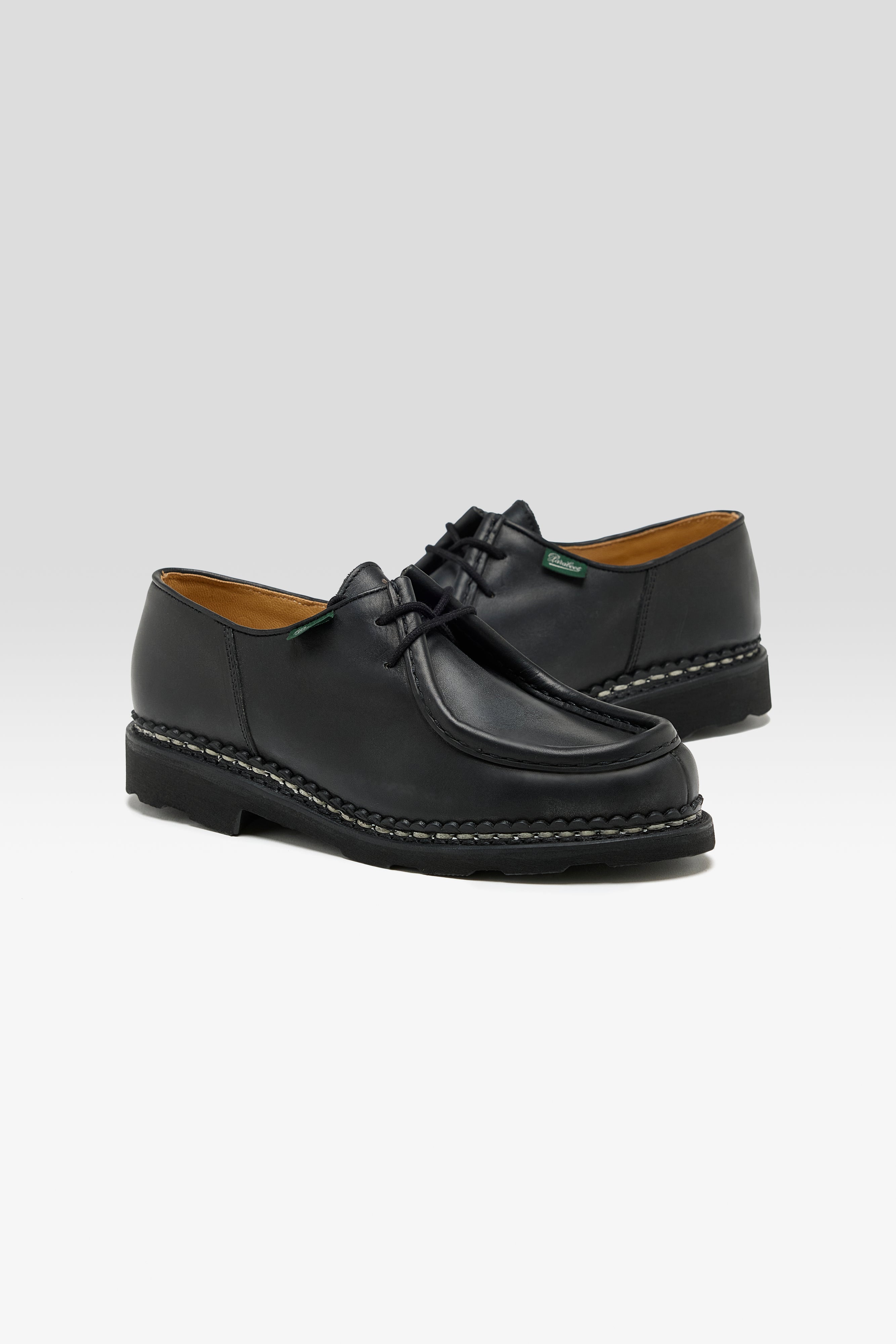 Michael Leather Derby Shoes for Women (252 / W / BLACK)
