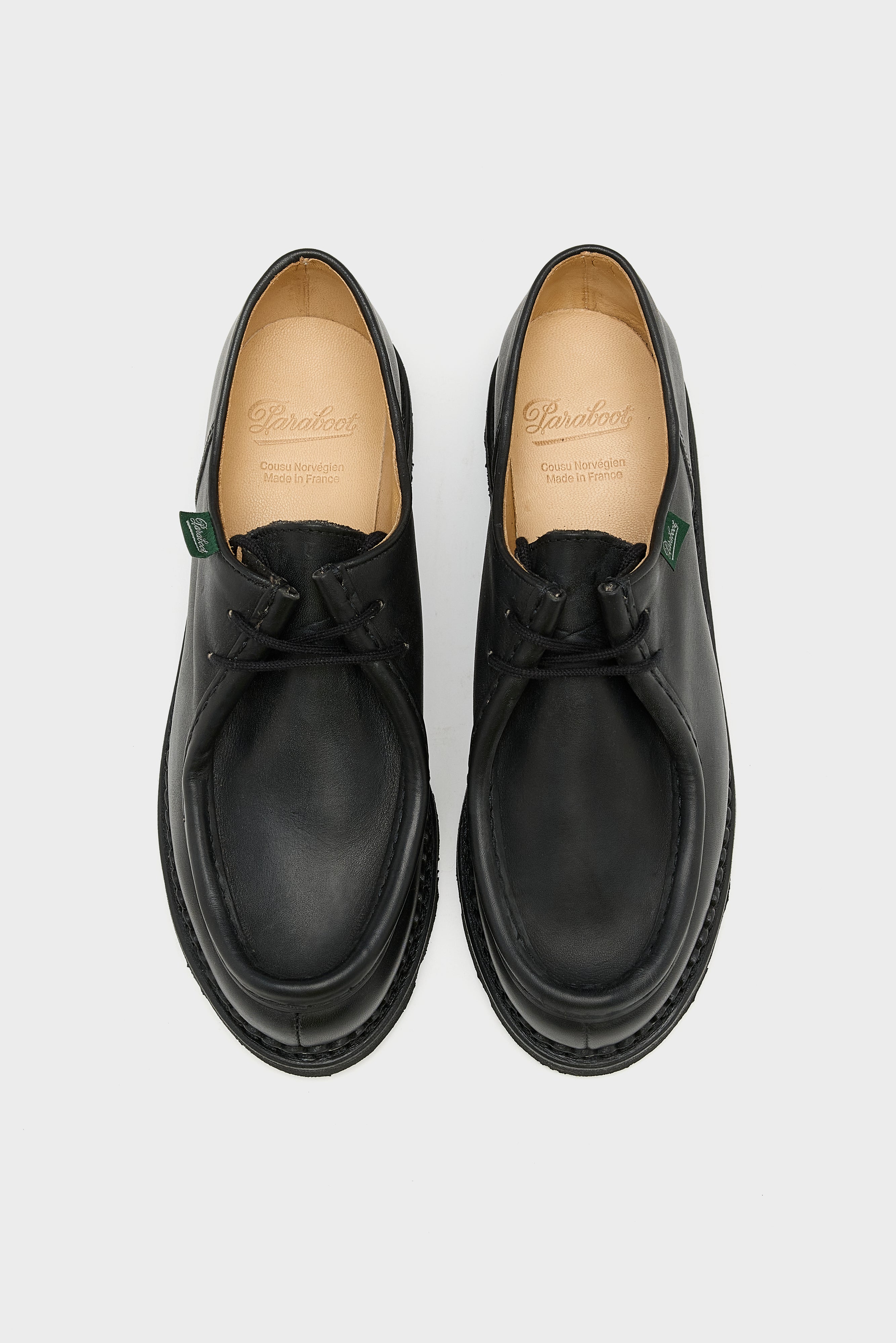Michael Leather Derby Shoes for Women (252 / W / BLACK)