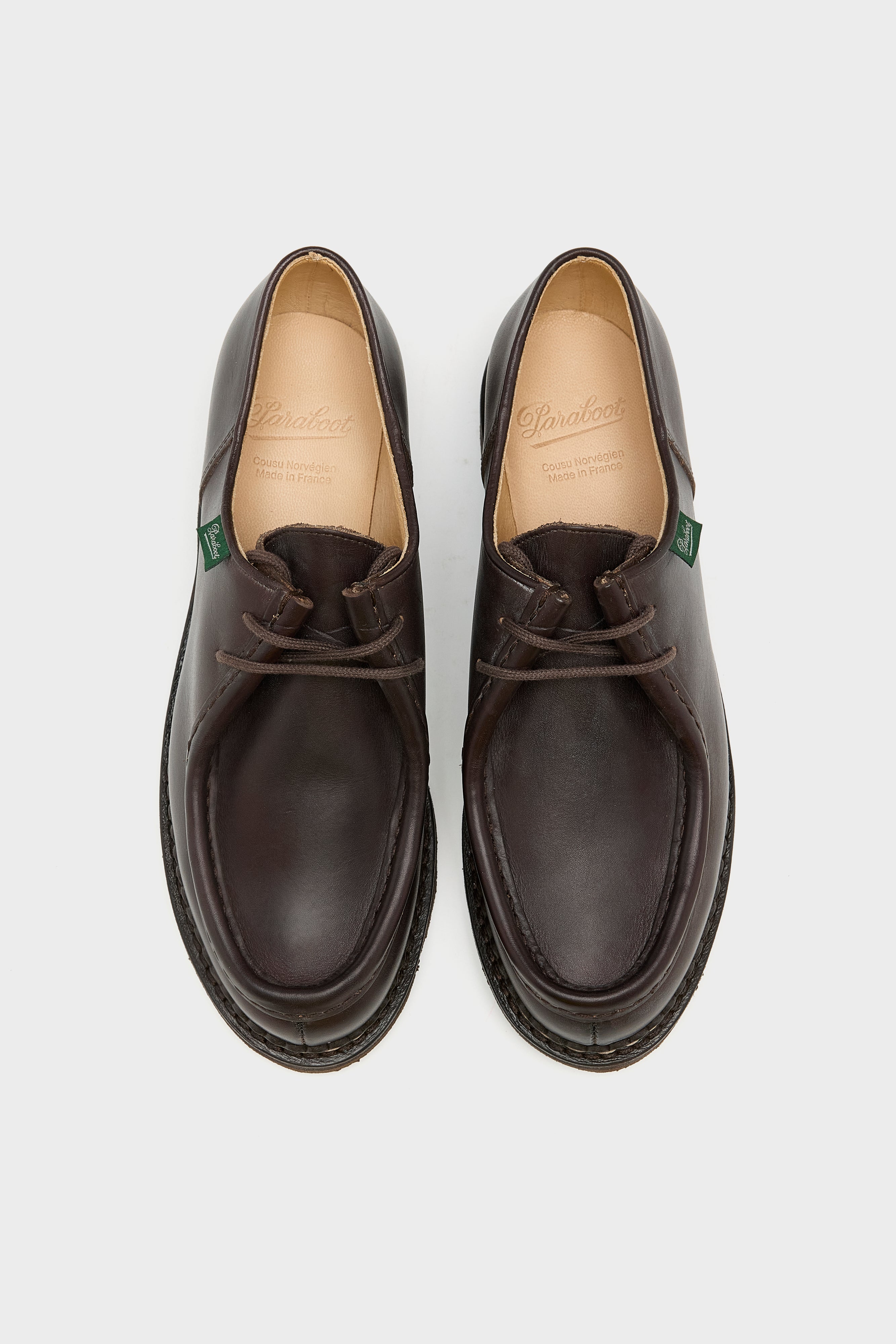 Michael Leather Derby Shoes for Women (252 / W / BROWN)
