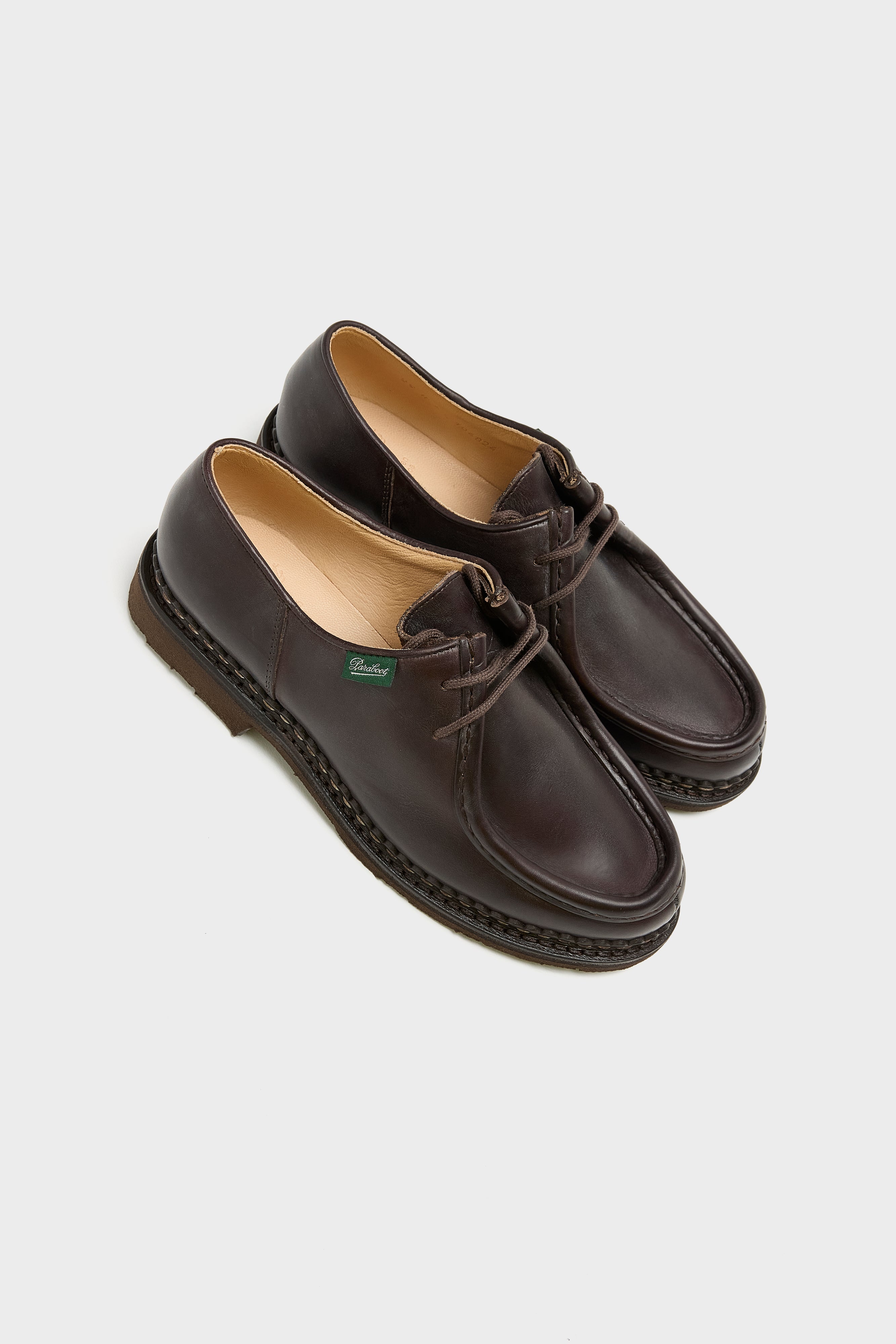 Michael Leather Derby Shoes for Women (252 / W / BROWN)