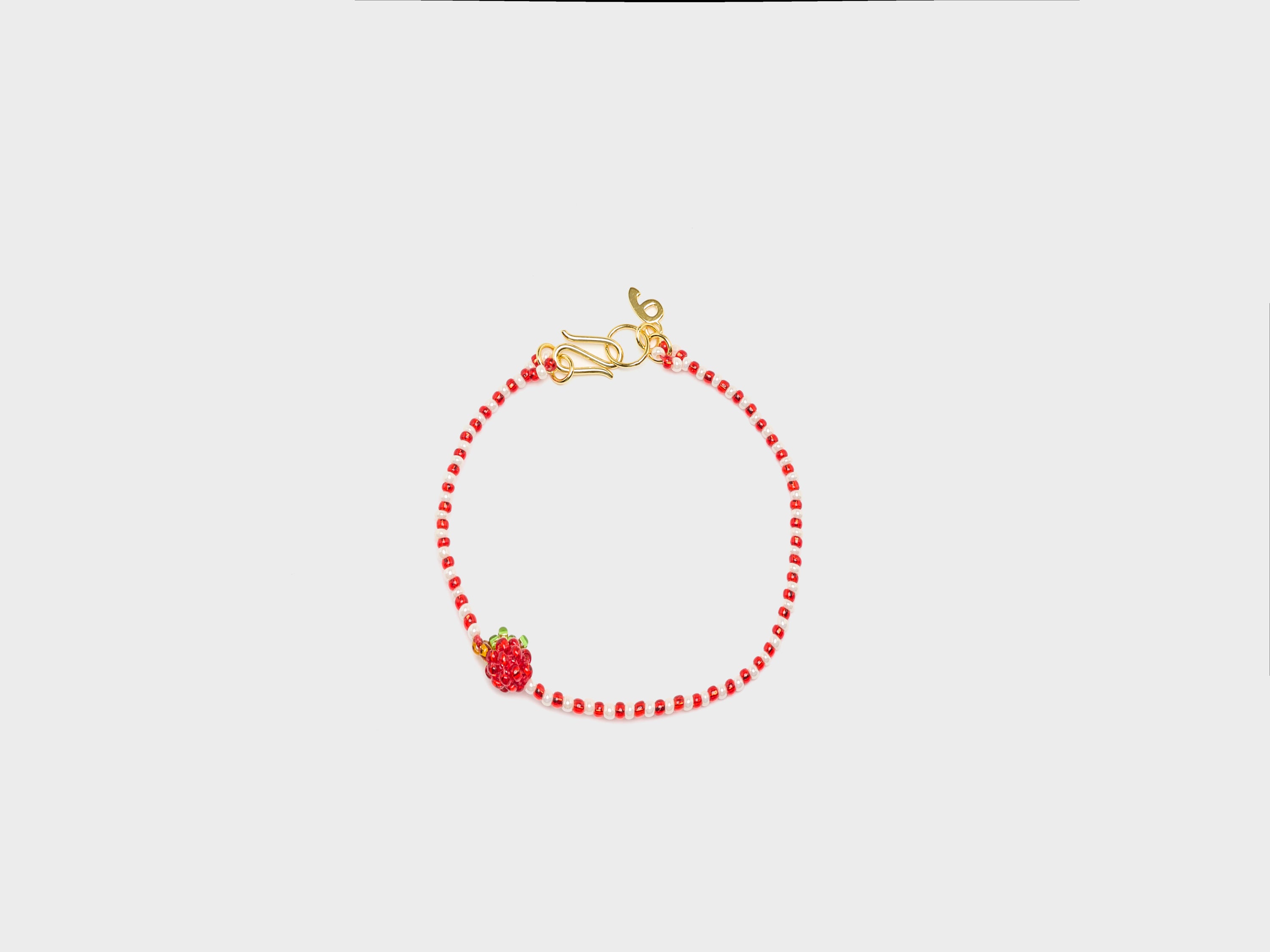 Mini Striped Apple Bracelet (261 / W / RED)