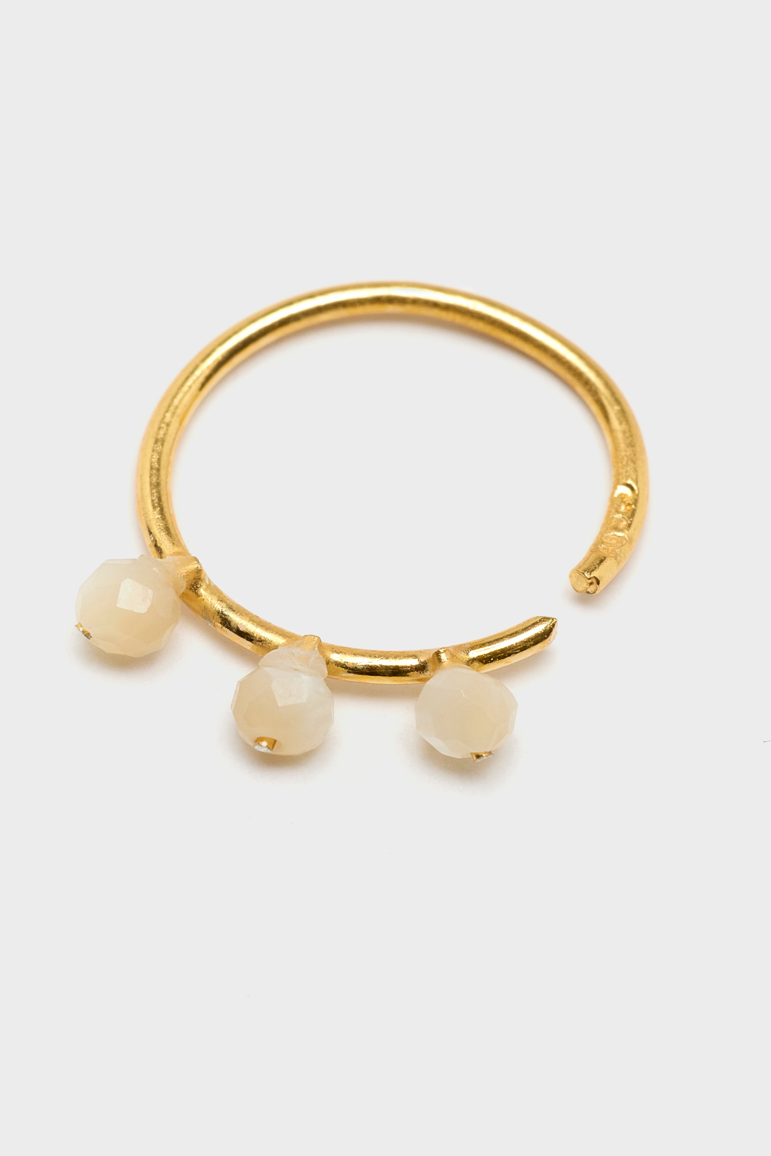 Little Pearl Hoop Earrings (261 / W / GOLD)