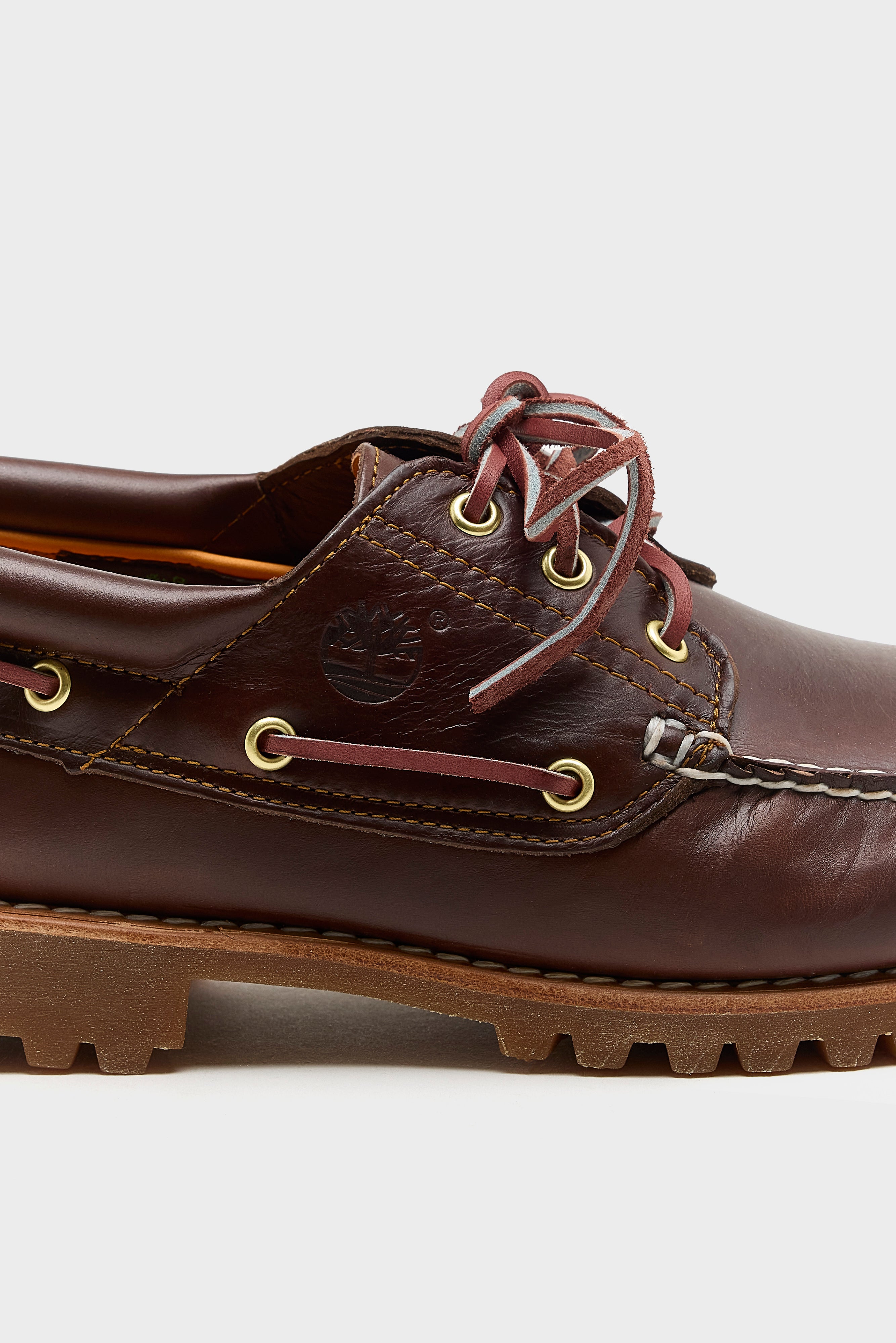 Authentic 3-Eye Lug Boat Shoes for Men (252 / M / BROWN)