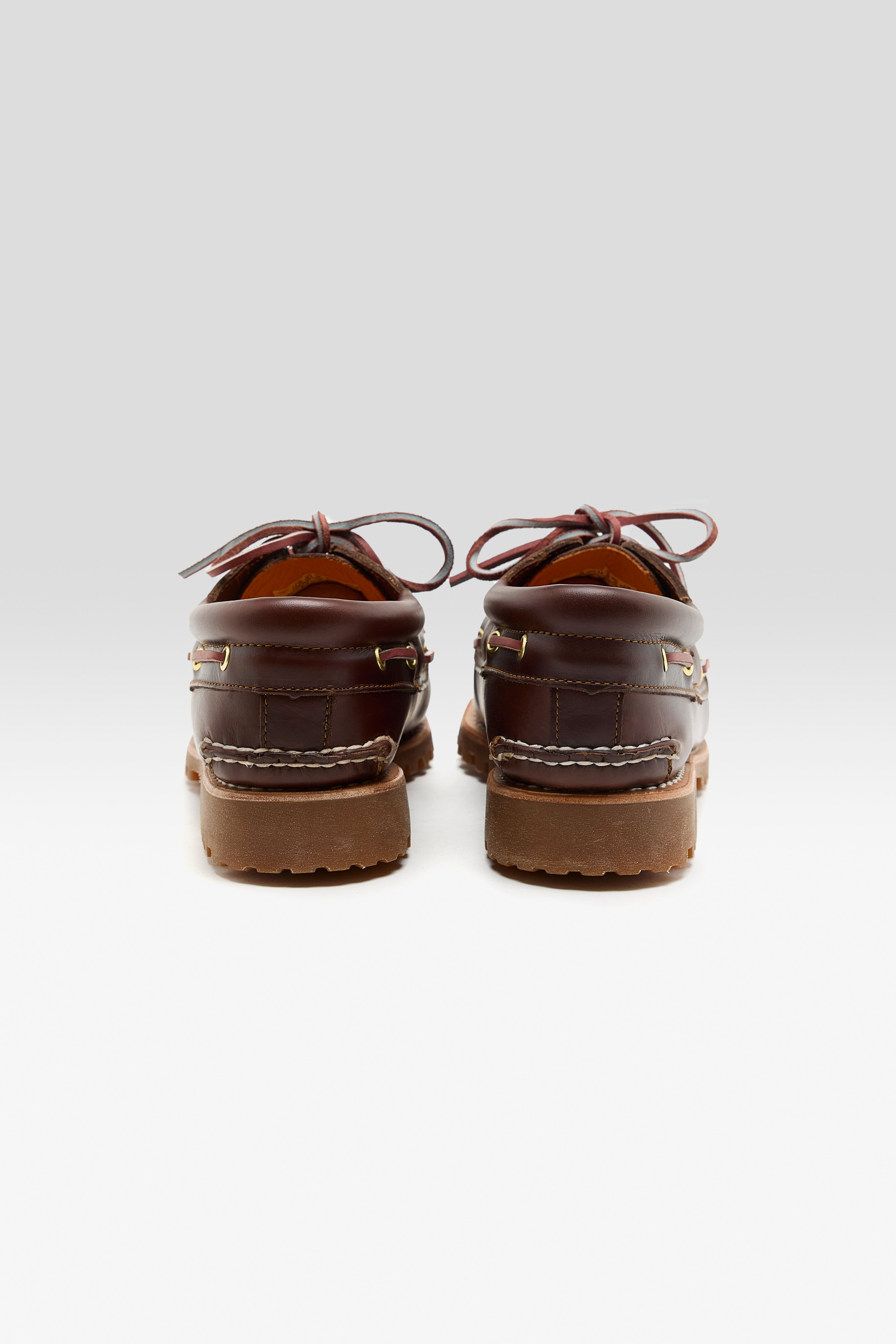 Authentic 3-Eye Lug Boat Shoes for Men (252 / M / BROWN)