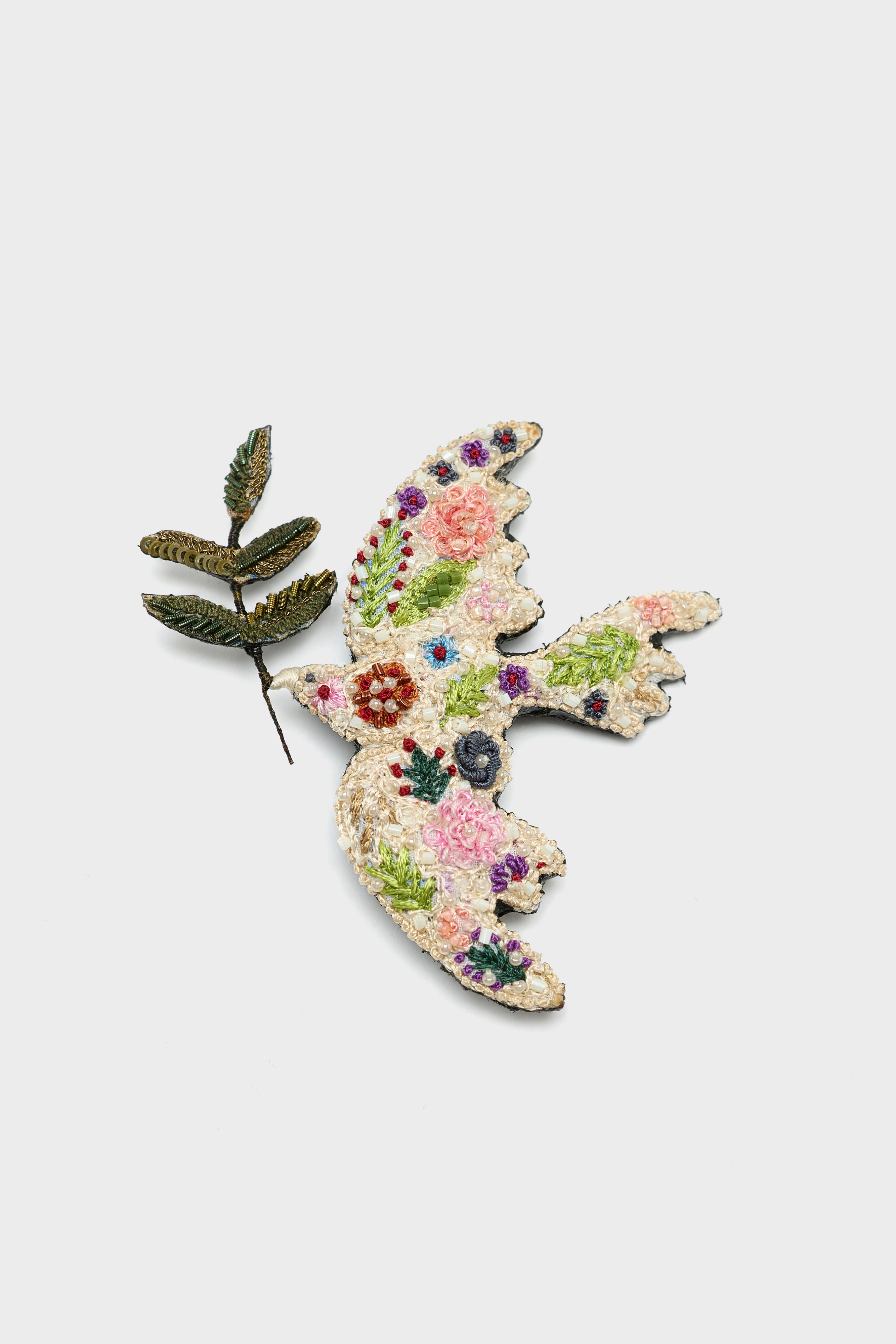 Peace Bird Brooch (251 / W / WHITE)