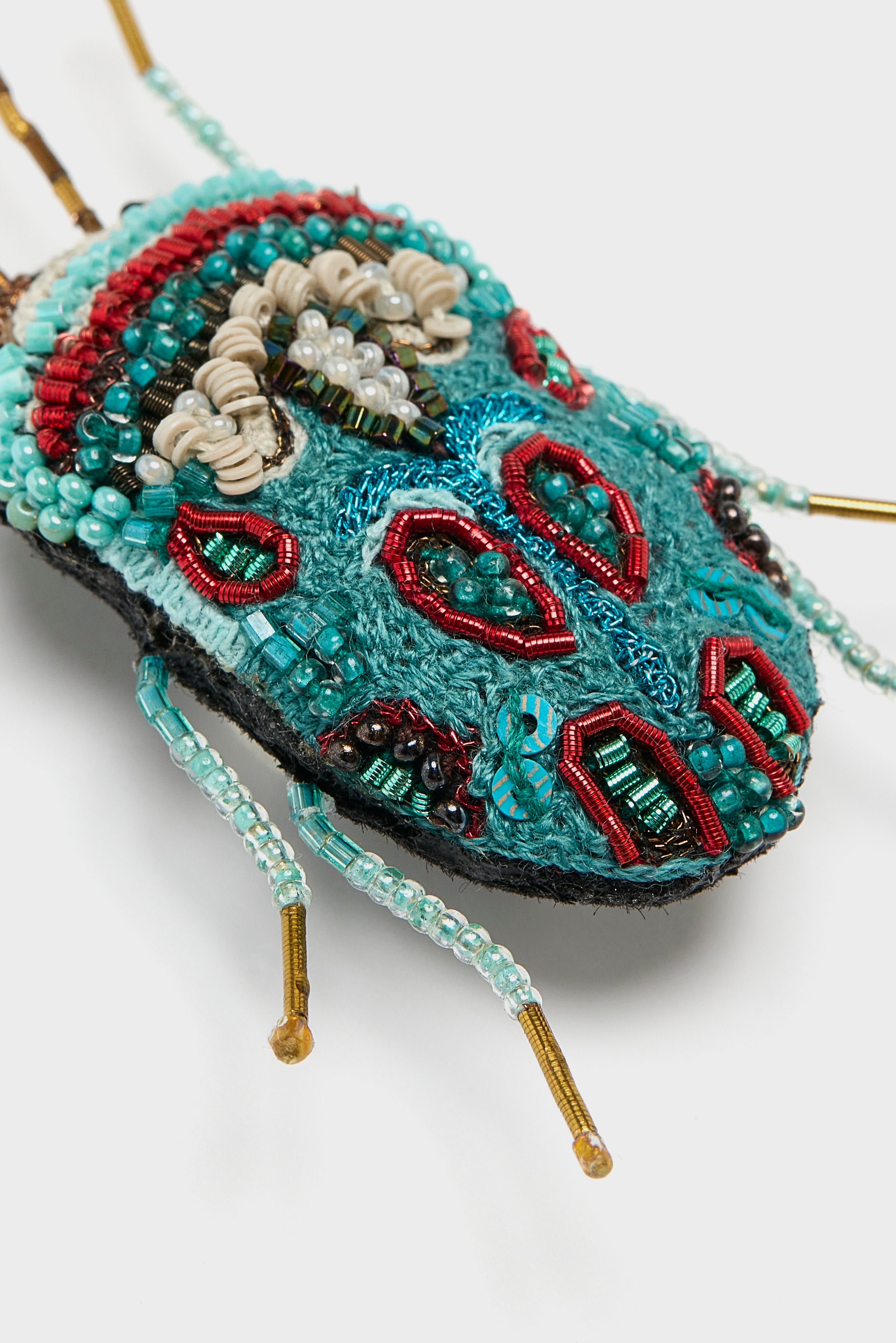 Picasso Bug Brooch Pin (261 / W / BLUE)