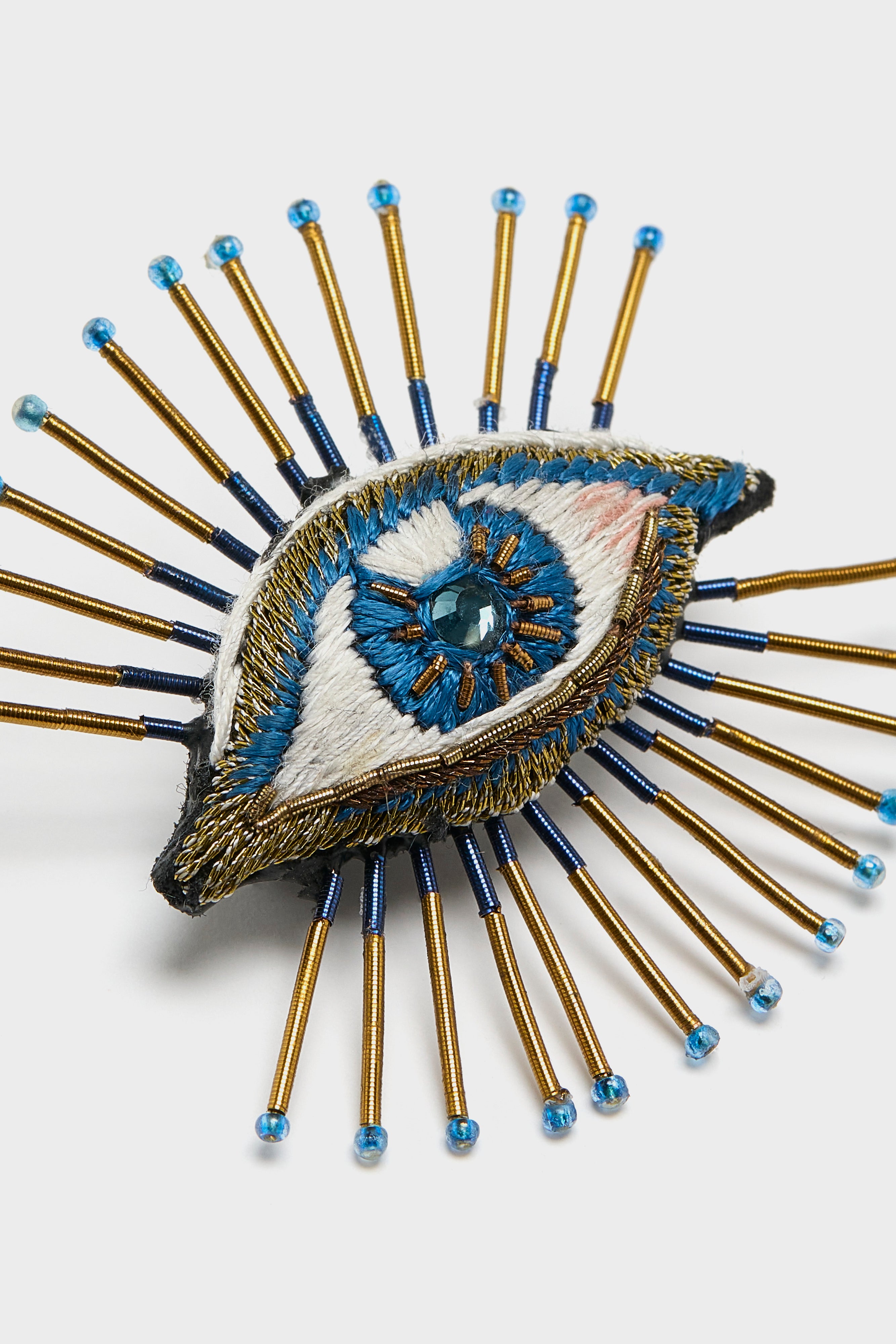 Sea Mystic Eye Brooch Pin (261 / W / BLUE)