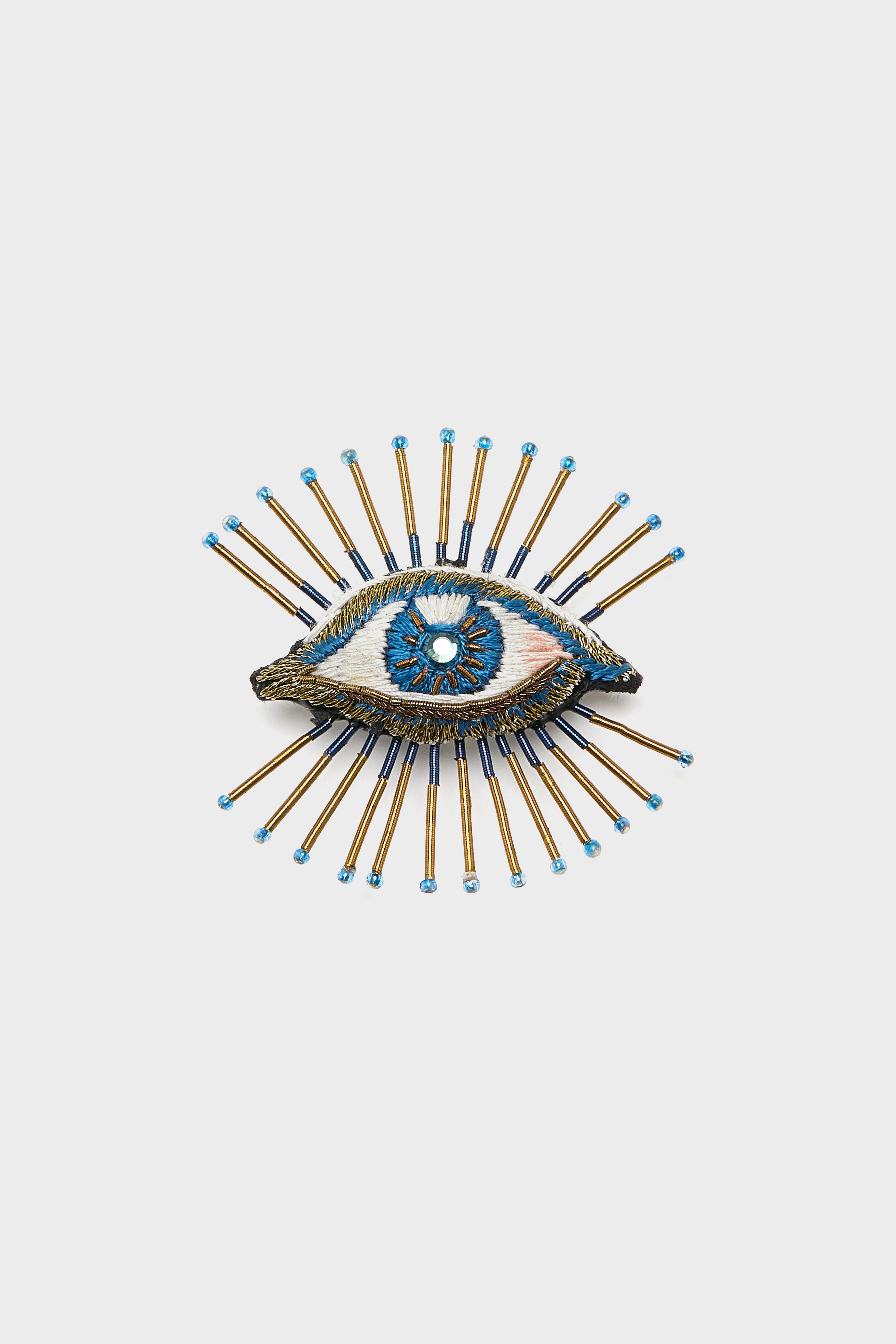 Sea Mystic Eye Brooch Pin (261 / W / BLUE)