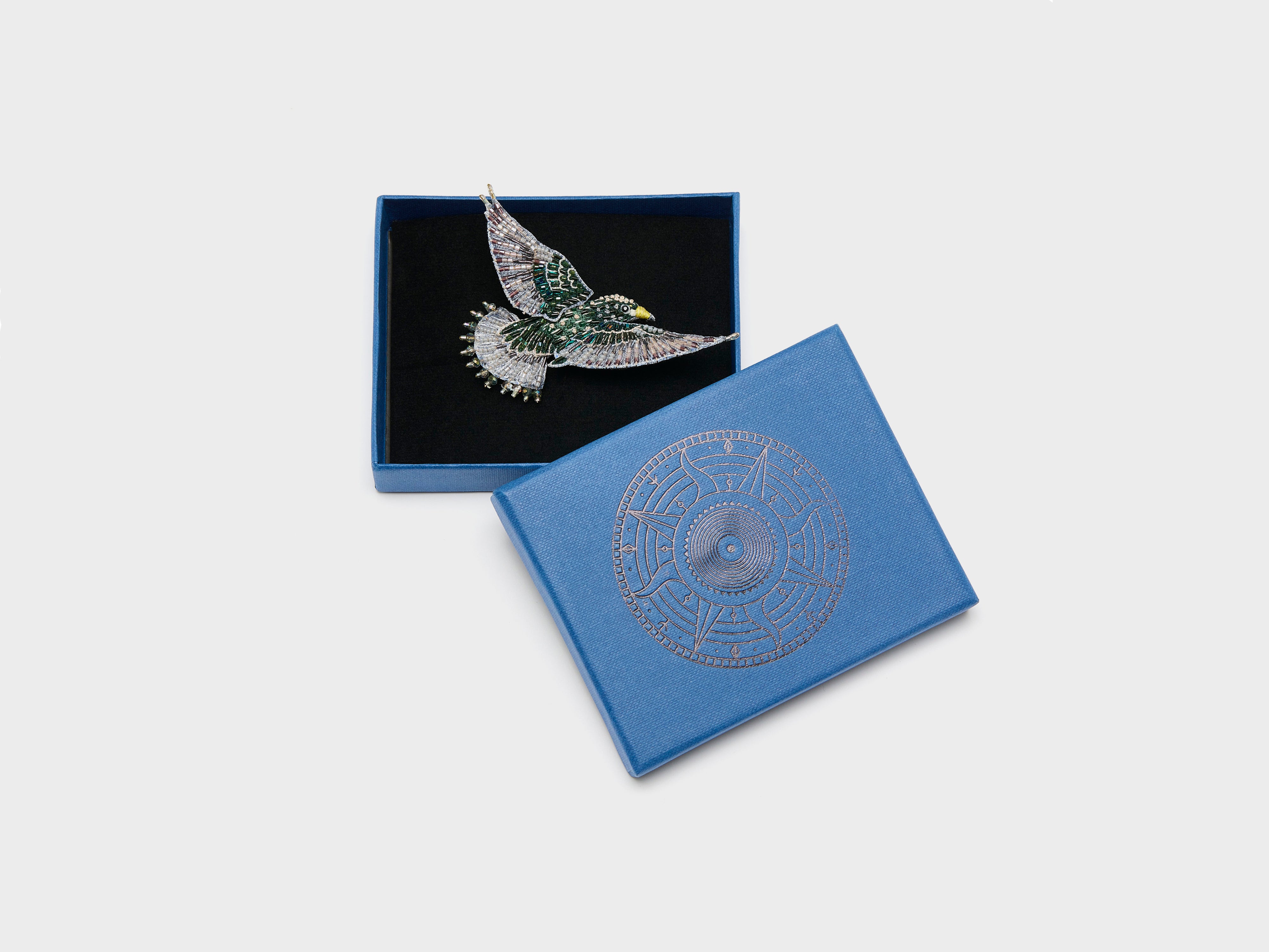 Starling Brooch Pin (261 / W / BLUE)