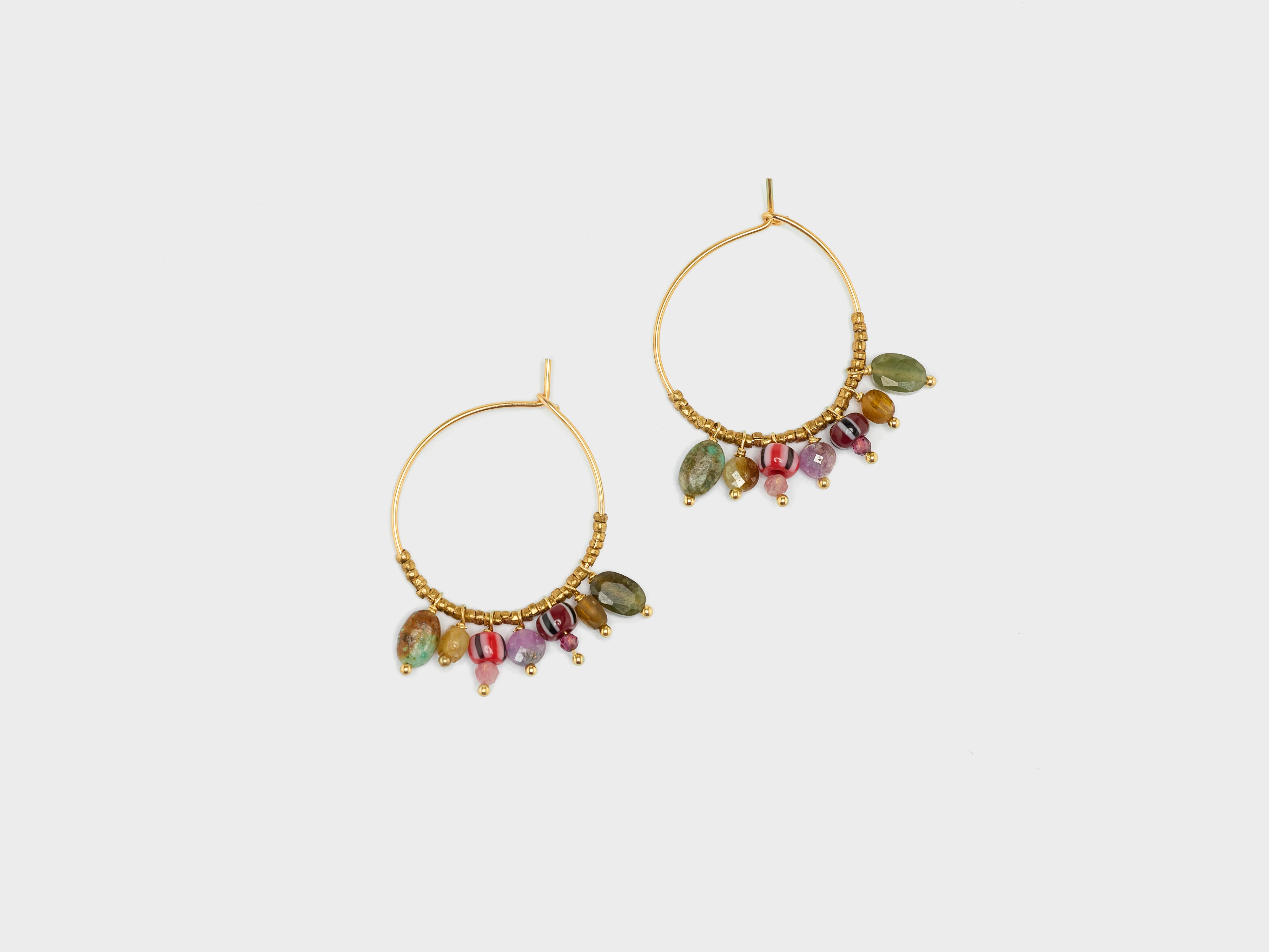 Elora Hoop Earrings (252 / W / MULTICOLOR)