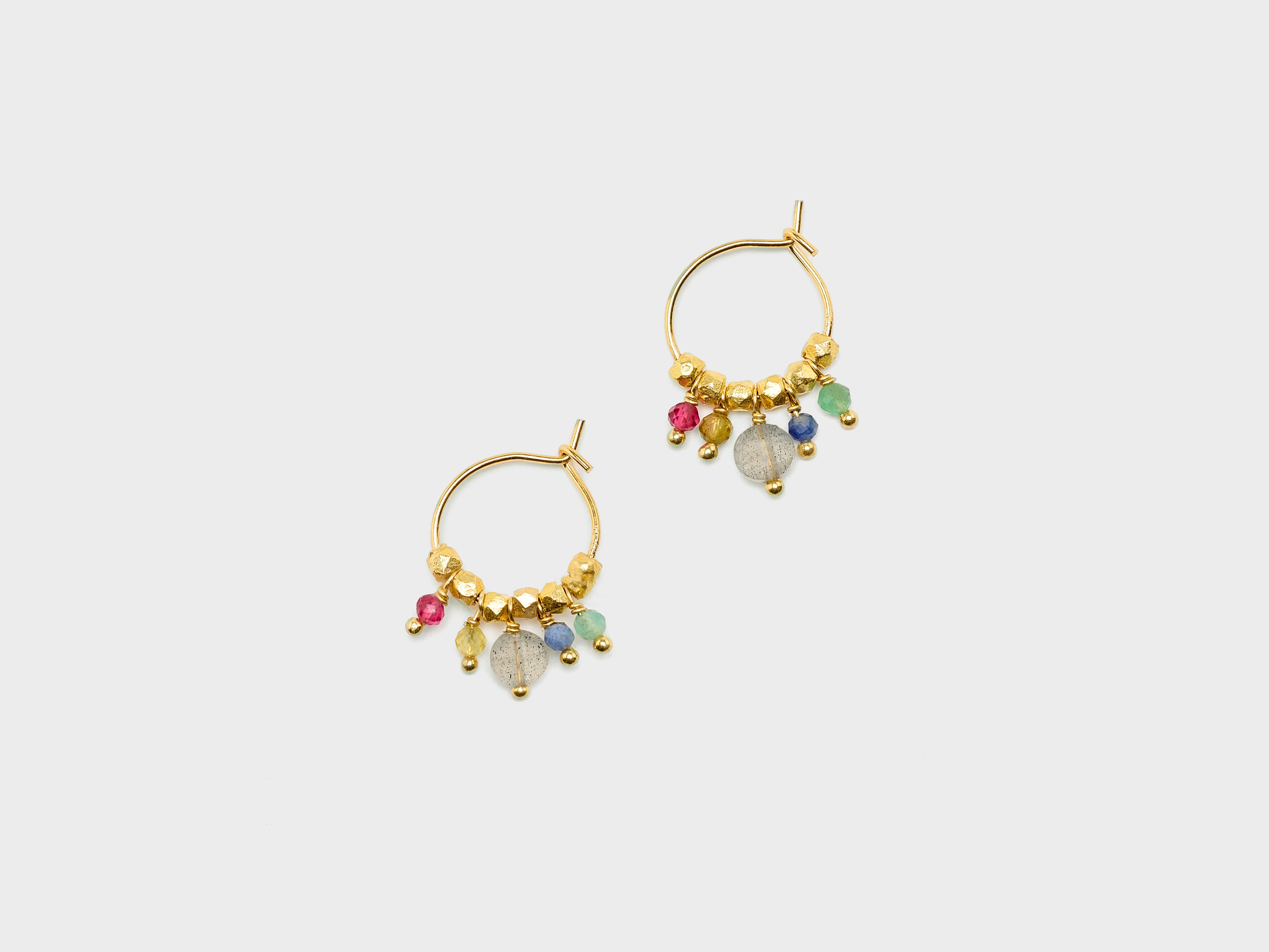 Ginevrine Hoop Earrings (261 / W / MULTICOLOR)