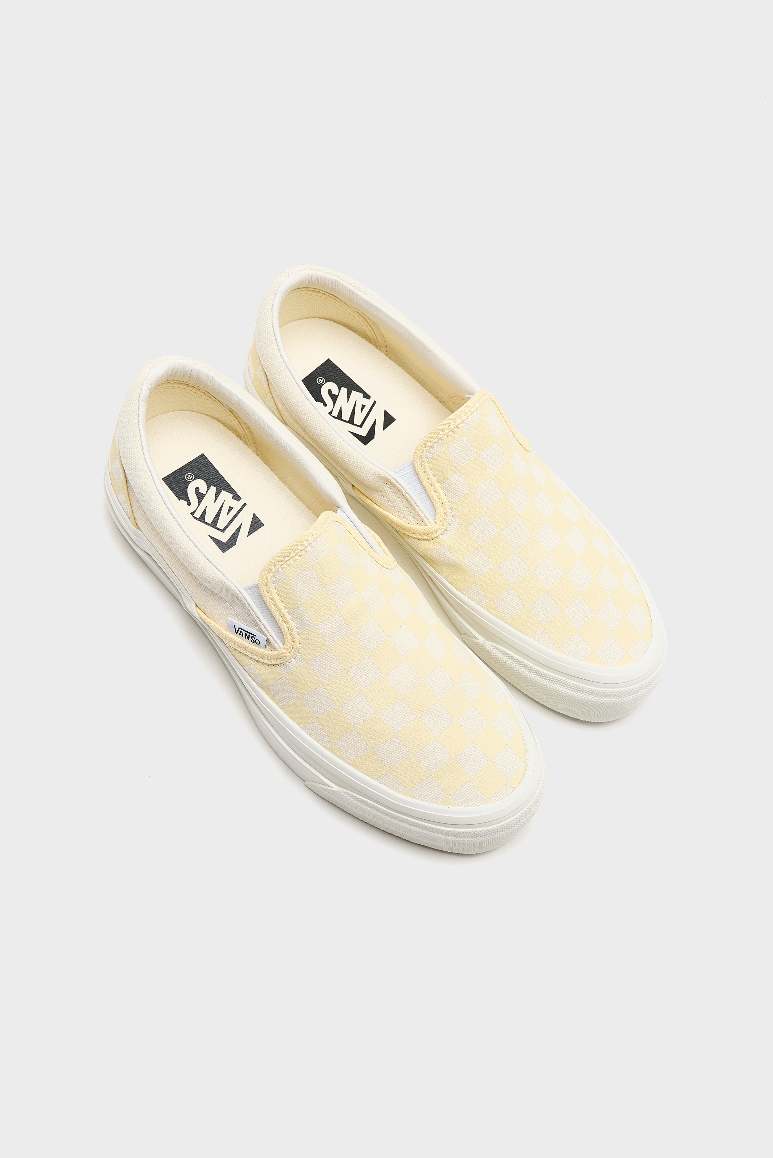 Classic Slip-On Checkerboard Shoes for Women (261 / W / YELLOW)