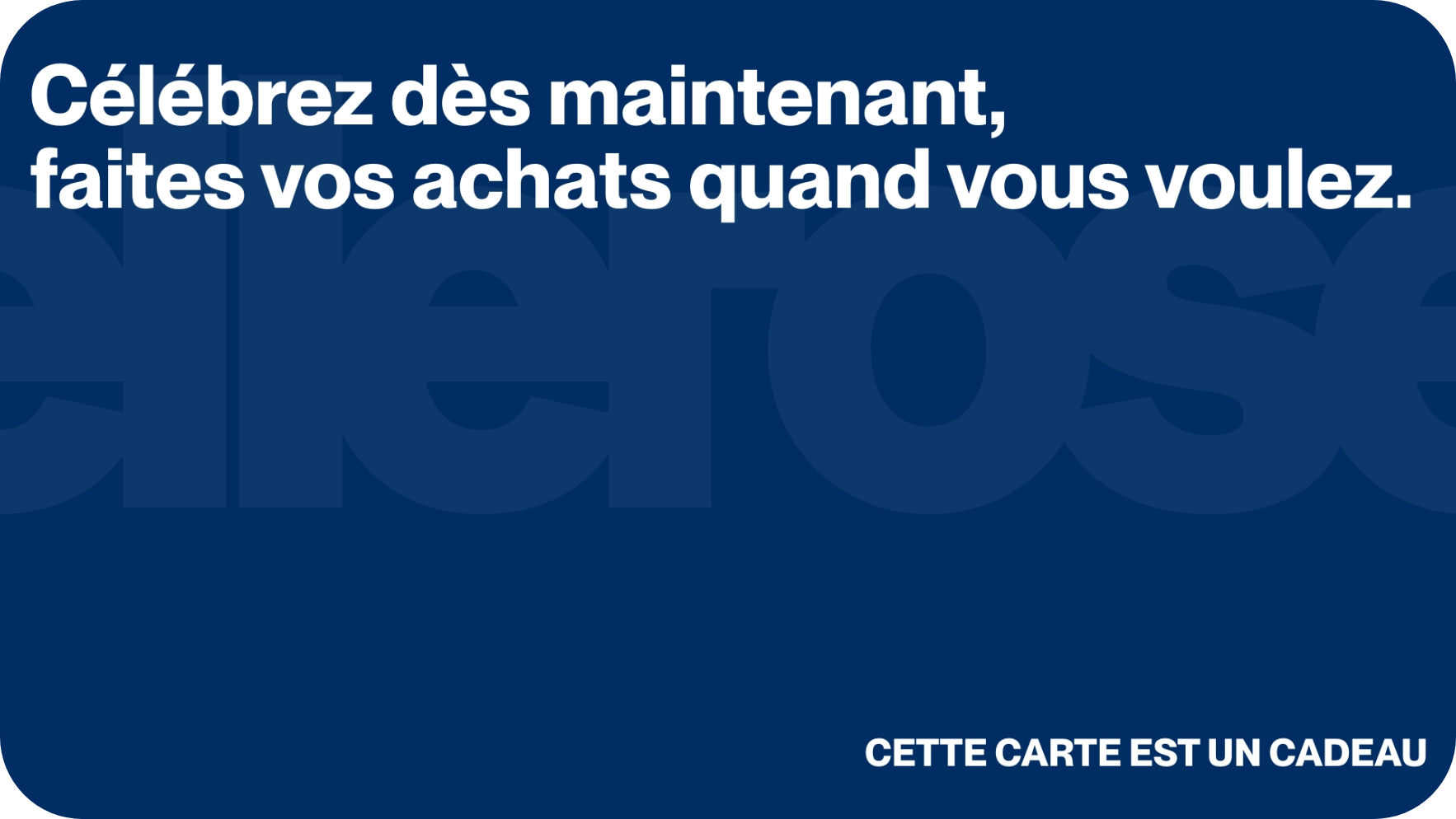 E-carte Cadeau Pour | Bellerose