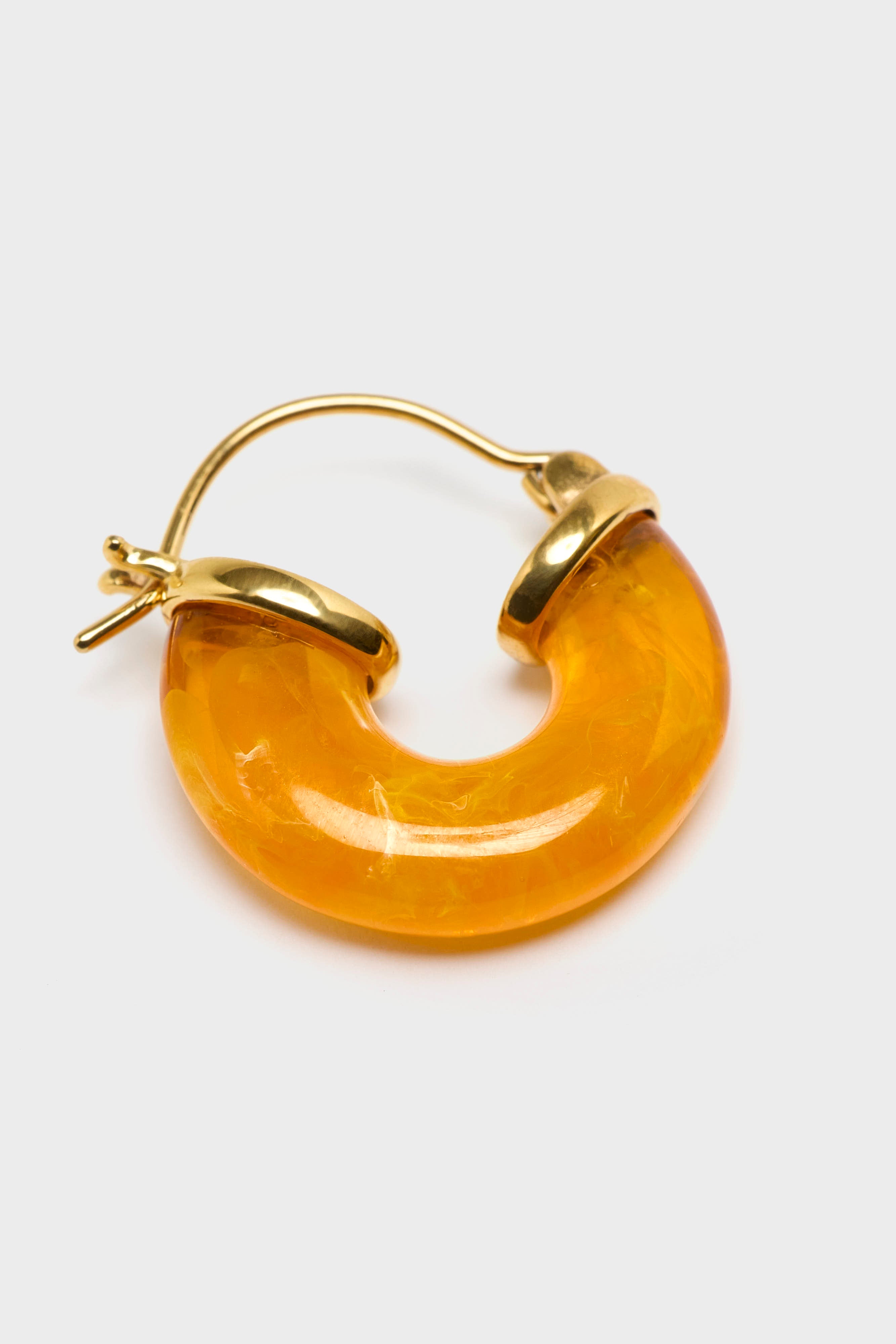 Petit Swell Hoop Earrings  (261 / W / ORANGE)