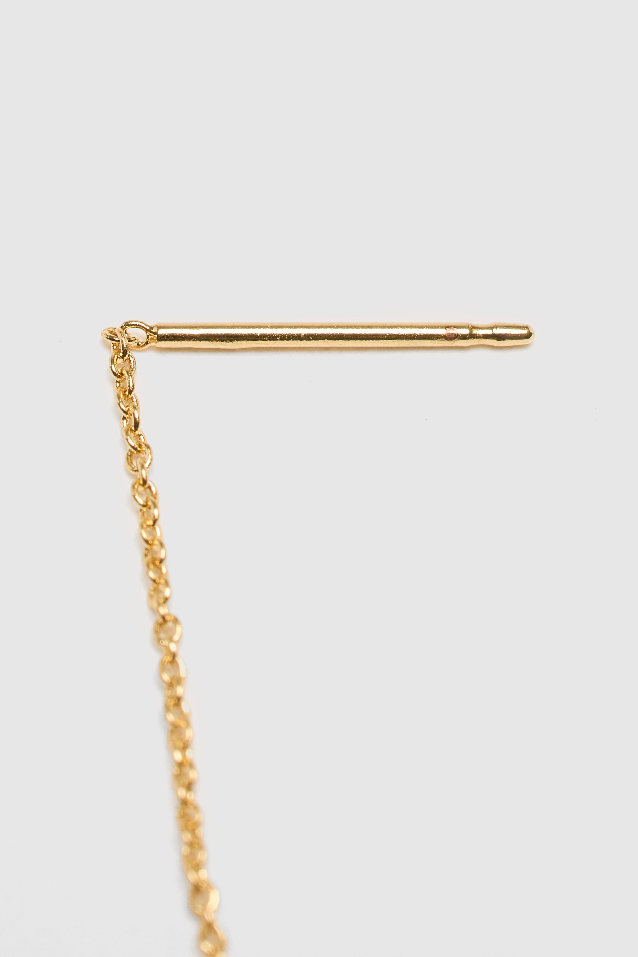 Océane Adjustable Chain Earrings (242 / W / GOLD)