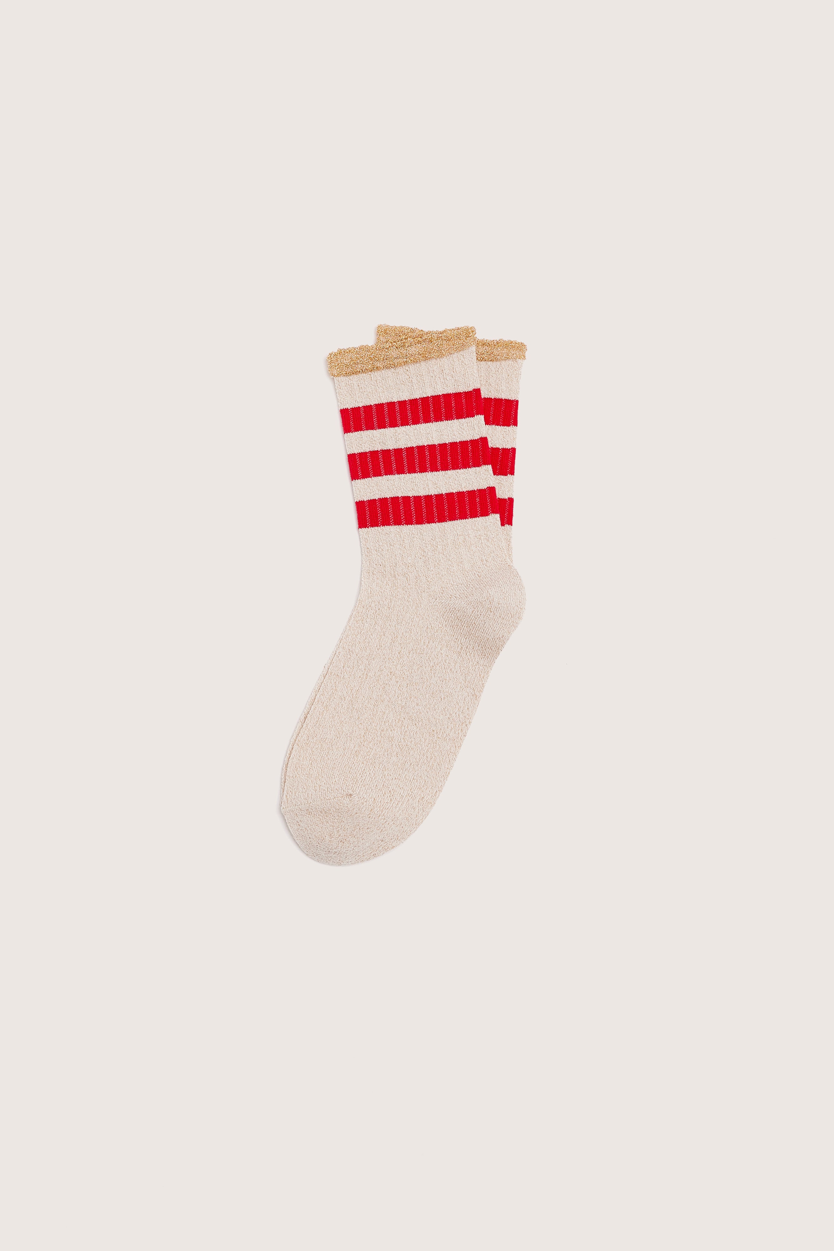 Byor Ribbed Socks - Ecru / Gold / Massai red Für Girls | Bellerose