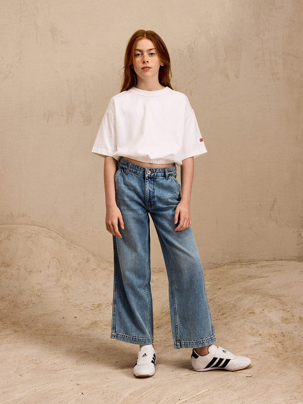 Kristin Wide Jeans - Lt blue bleach Für Girls | Bellerose