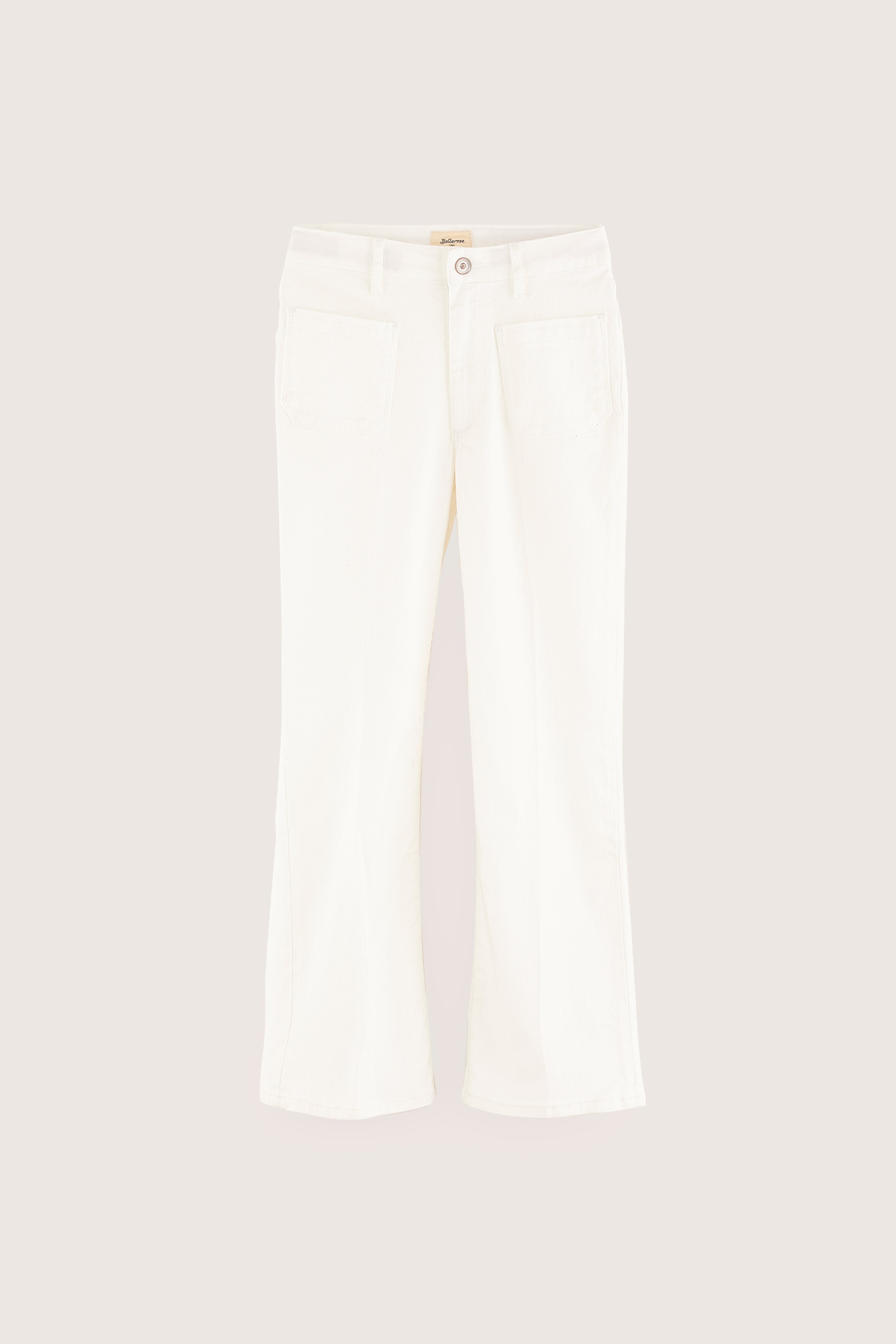 Pepy Flared Jeans - Off white For Girls | Bellerose