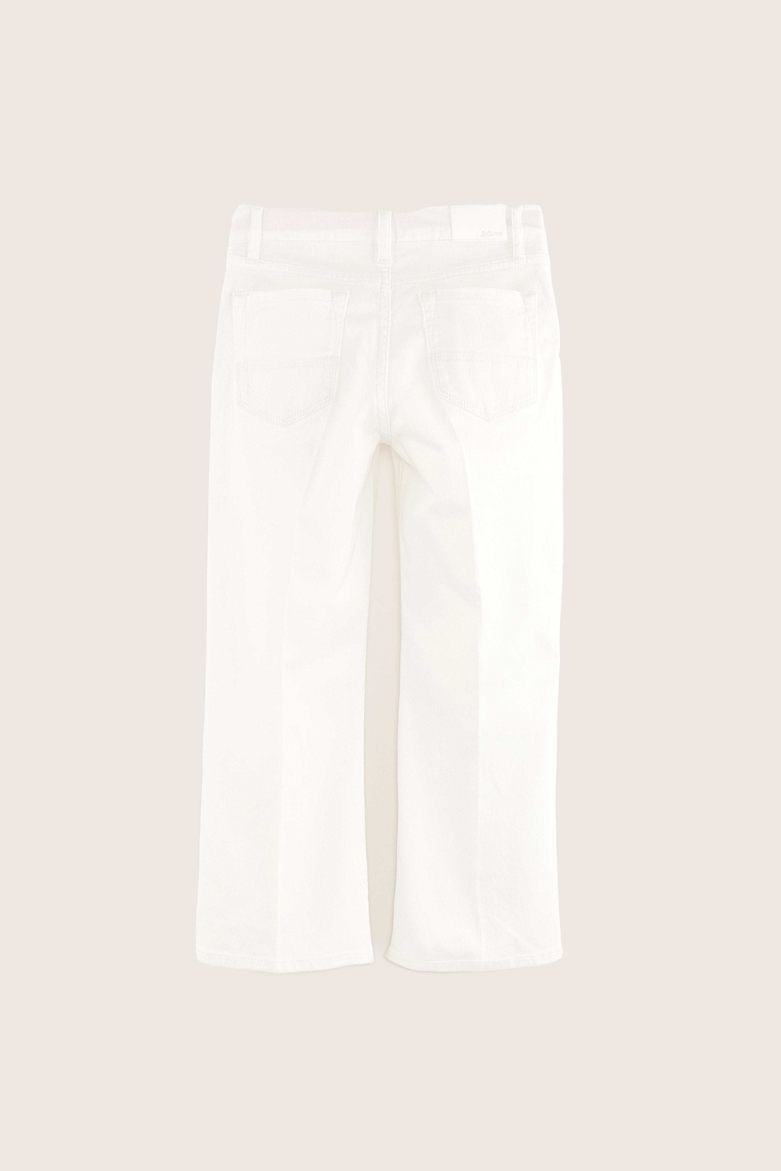 Peny Flared-cropped Jeans - Off white For Girls | Bellerose