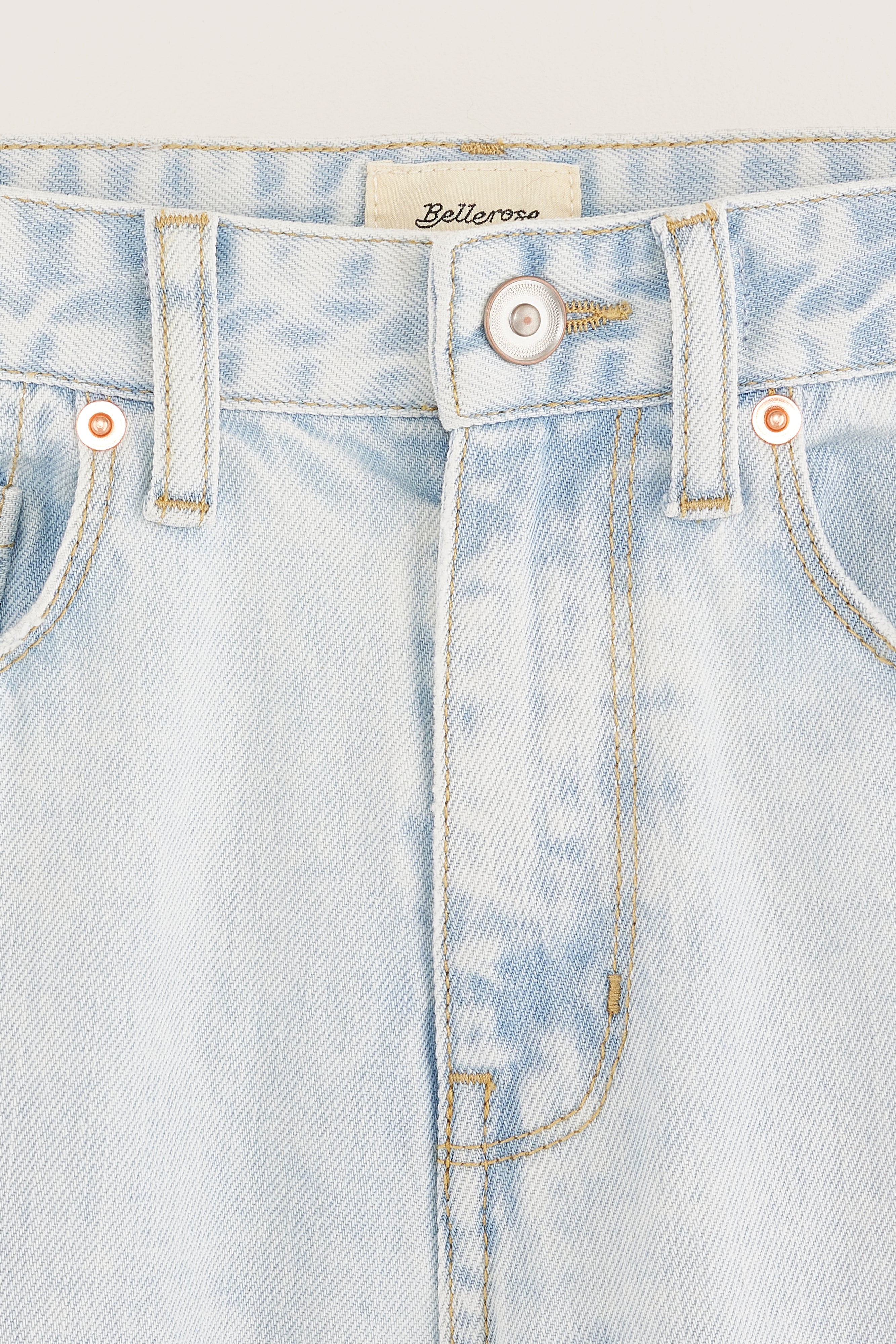 Peters Wide Jeans - Lt blue bleach For Boys | Bellerose