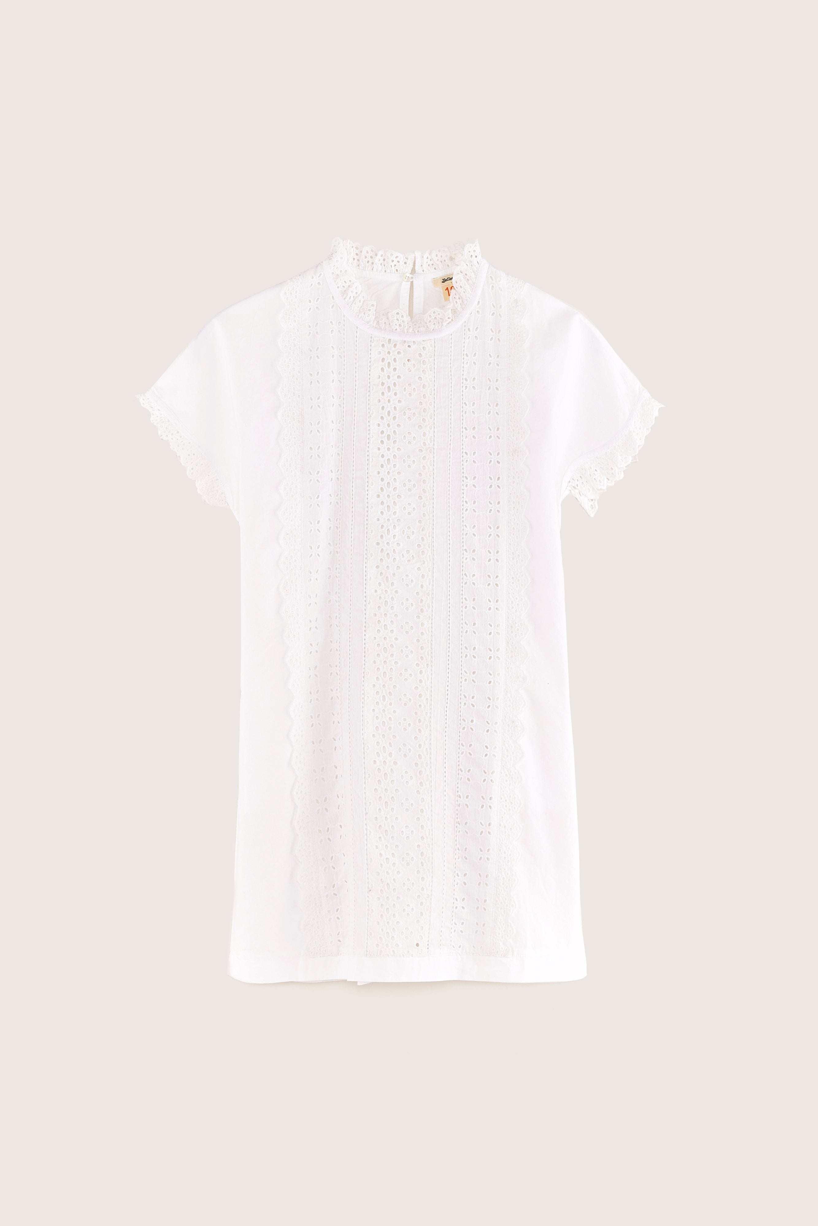 Honeur Romantic Mini Dress - White For Girls | Bellerose