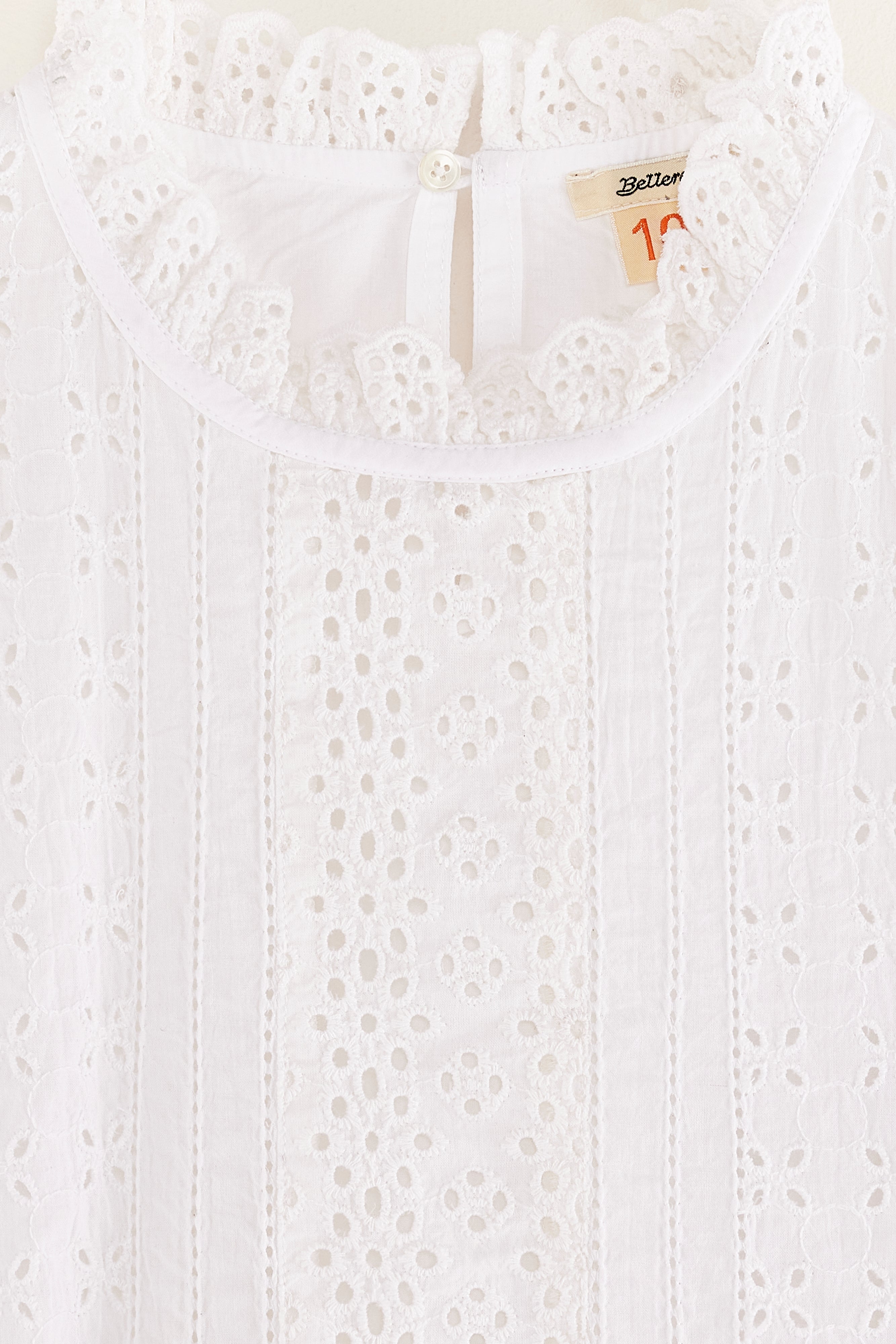 Honeur Romantic Mini Dress - White For Girls | Bellerose