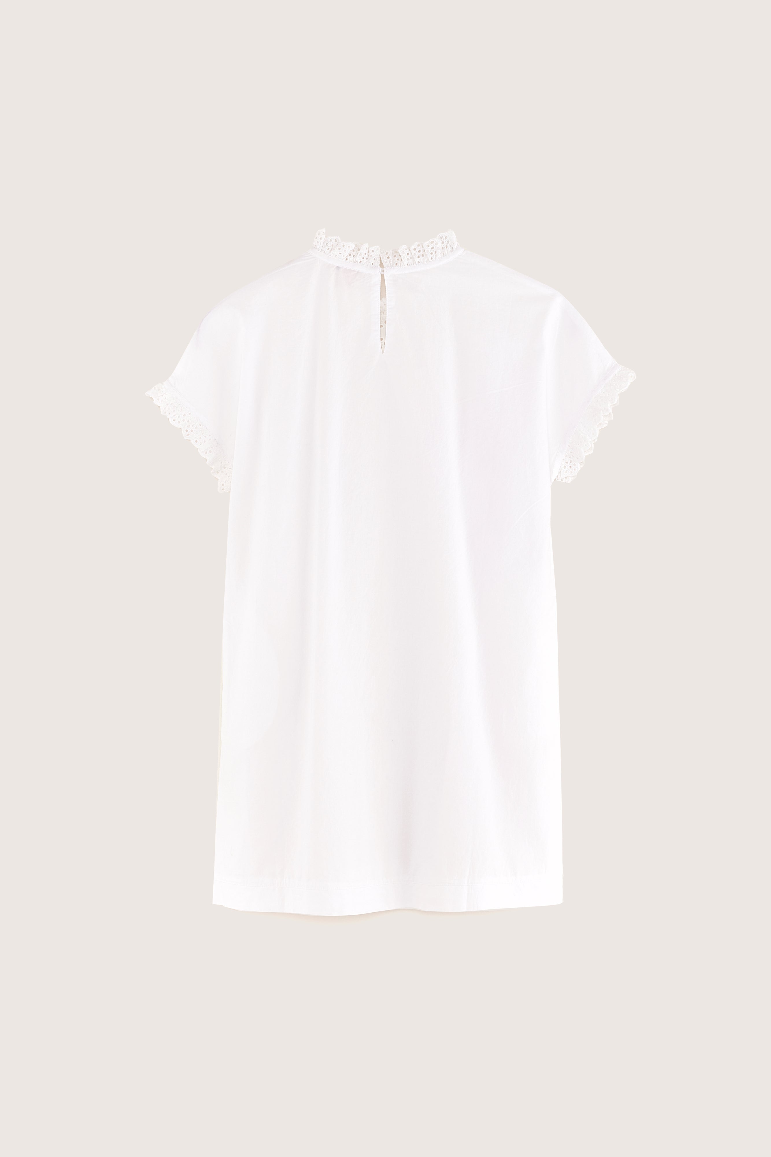 Honeur Romantic Mini Dress - White For Girls | Bellerose
