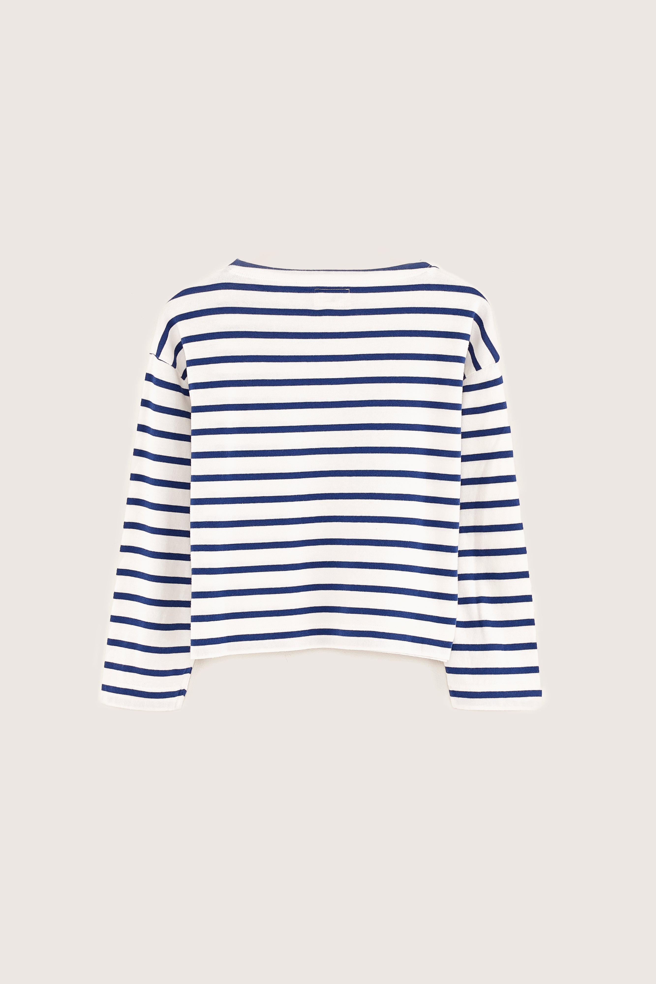 Vailor Regular T-shirt - Blue jeans / Ecru For Girls | Bellerose