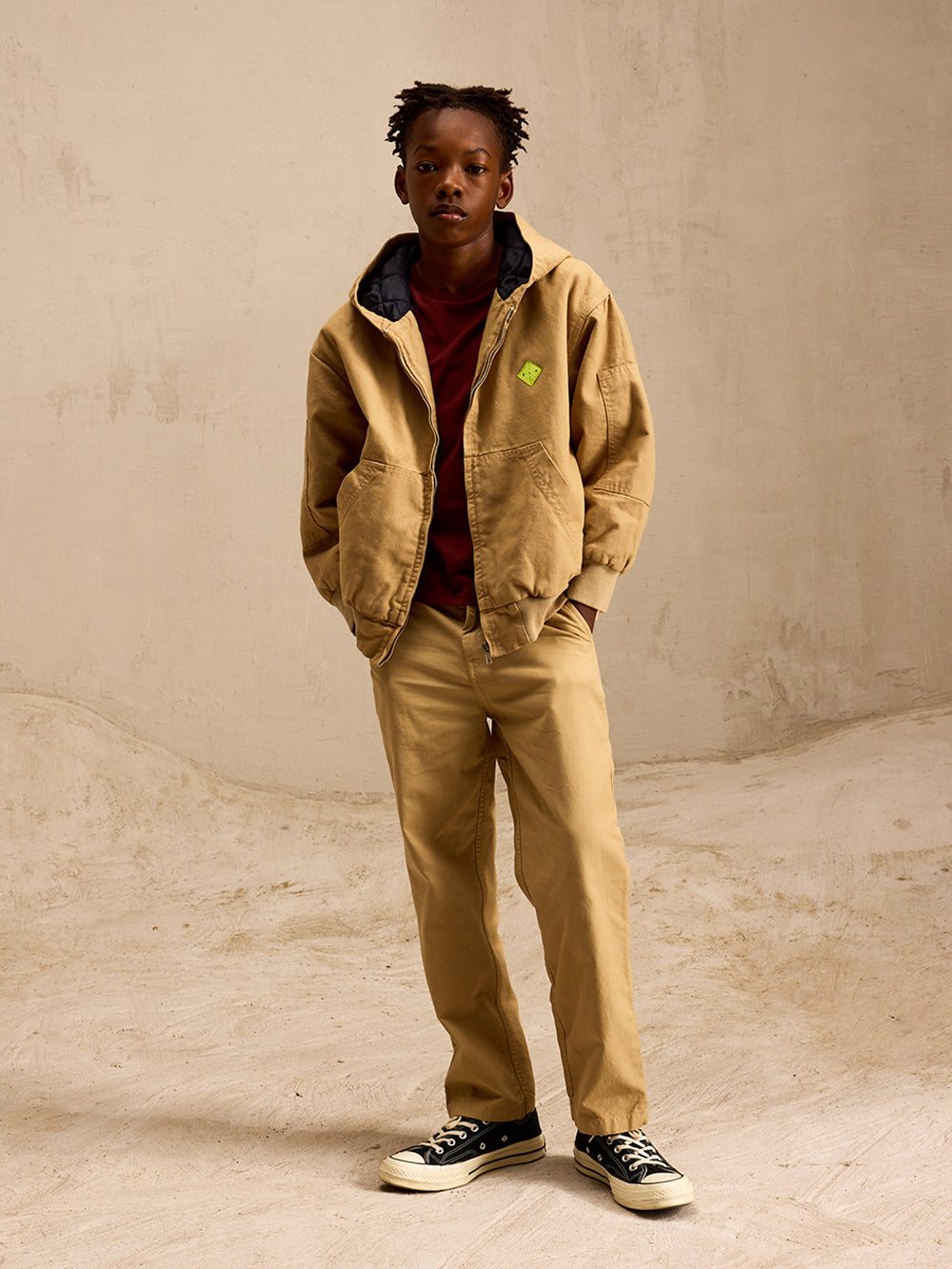 Ward Hooded Jacket - Clay For Boys | Bellerose