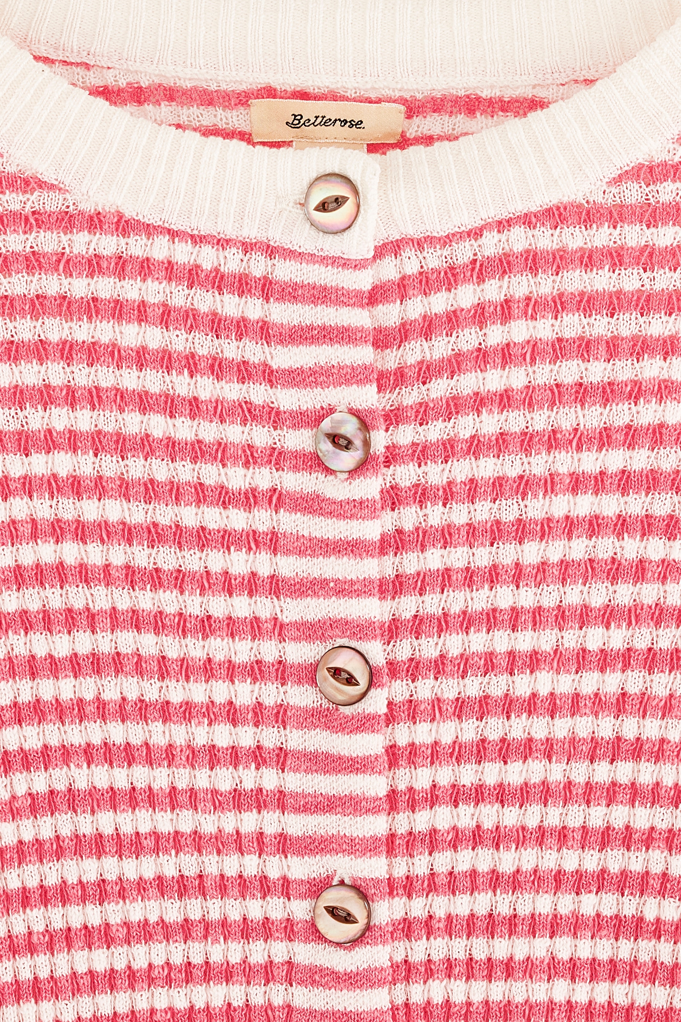Attelo Crewneck Cardigan - Ecru / Pinklady Für Girls | Bellerose
