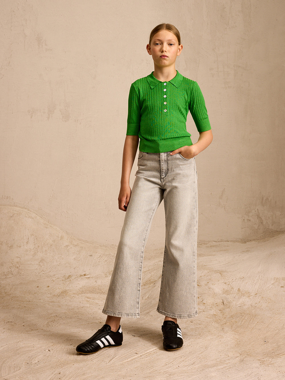 Alheur Polo-knit - Clover Für Girls | Bellerose