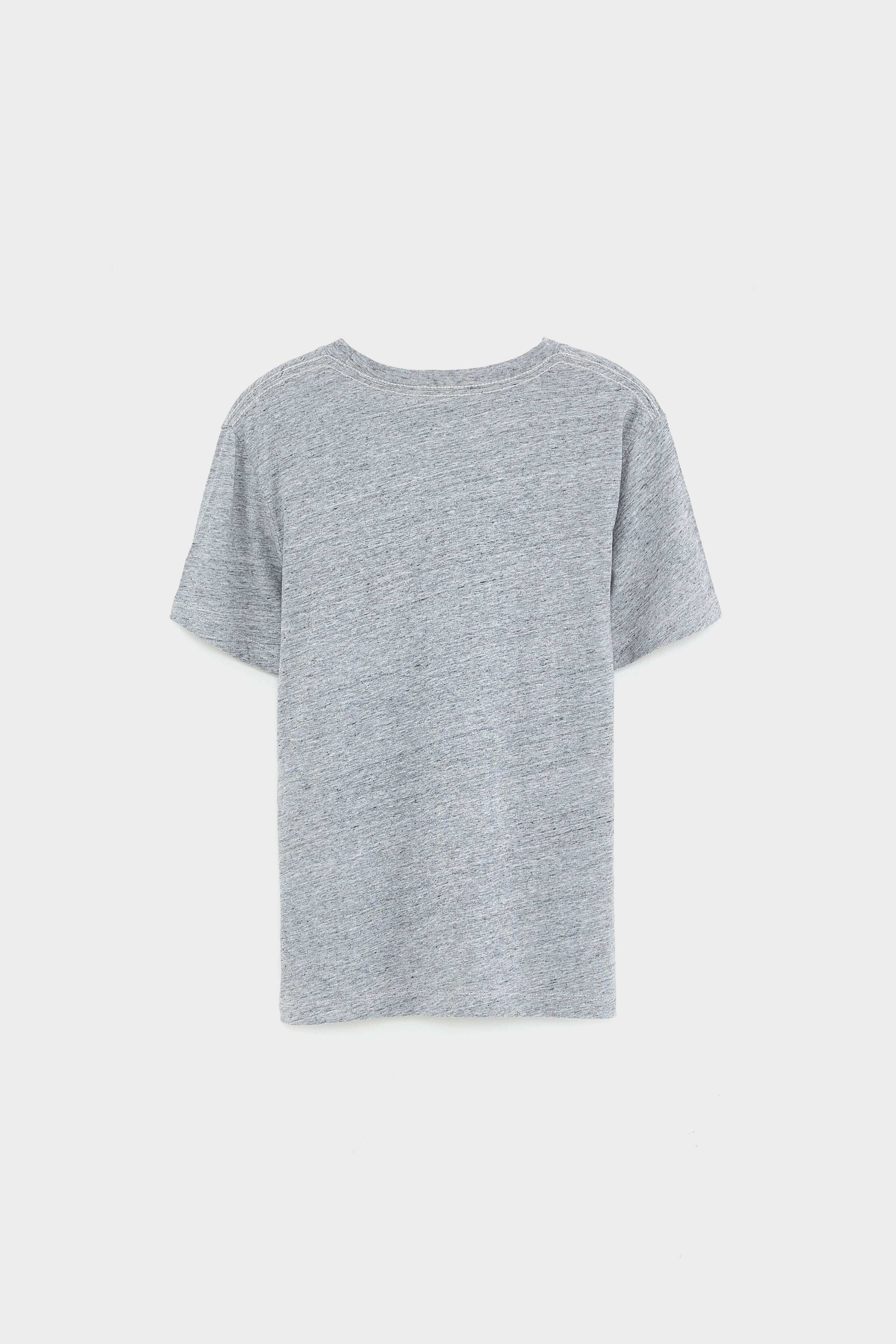 Aldo T-shirt Met Korte Mouwen - Heather grey Voor Jongens | Bellerose