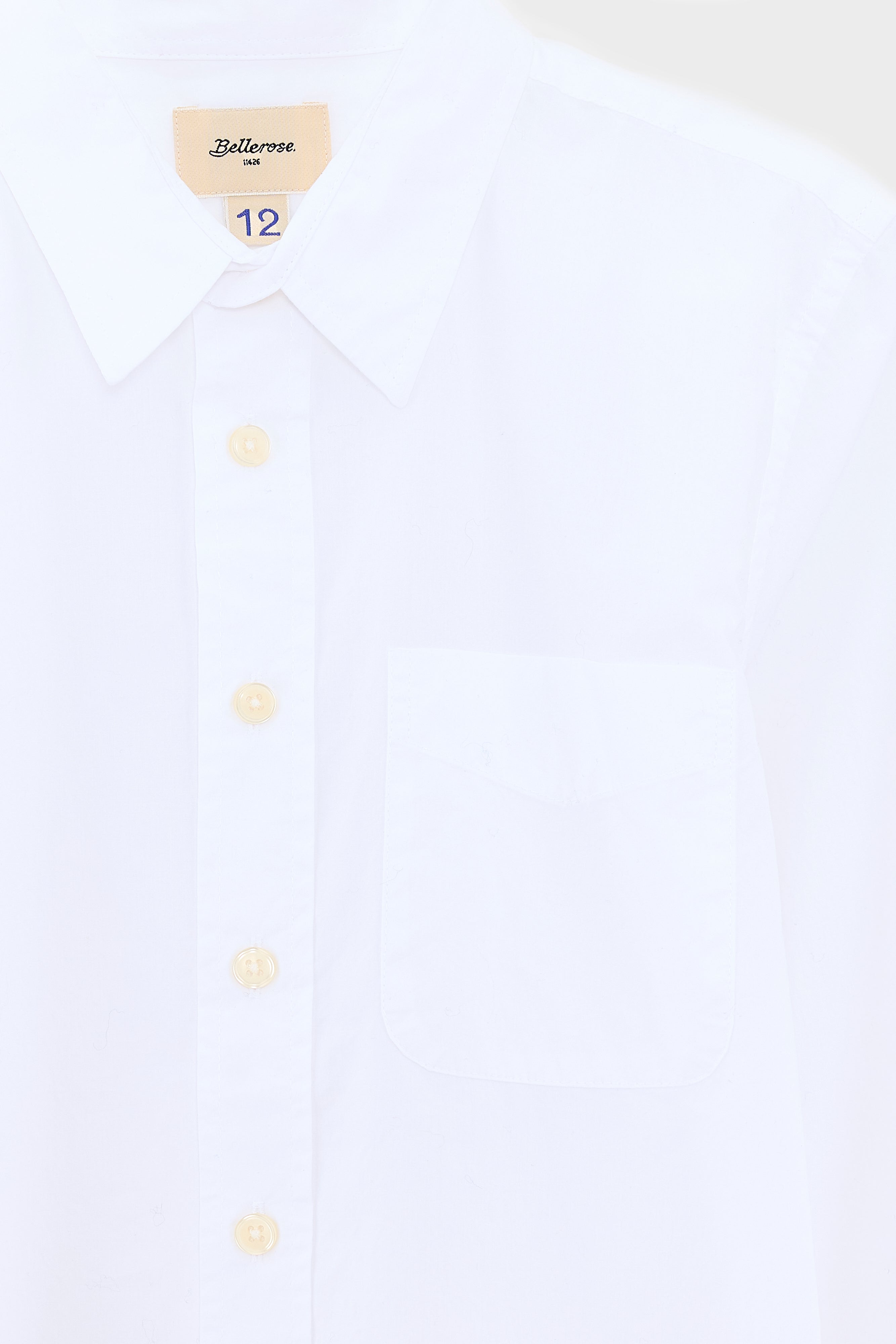 Ganix poplin shirt (242 / B / WHITE)