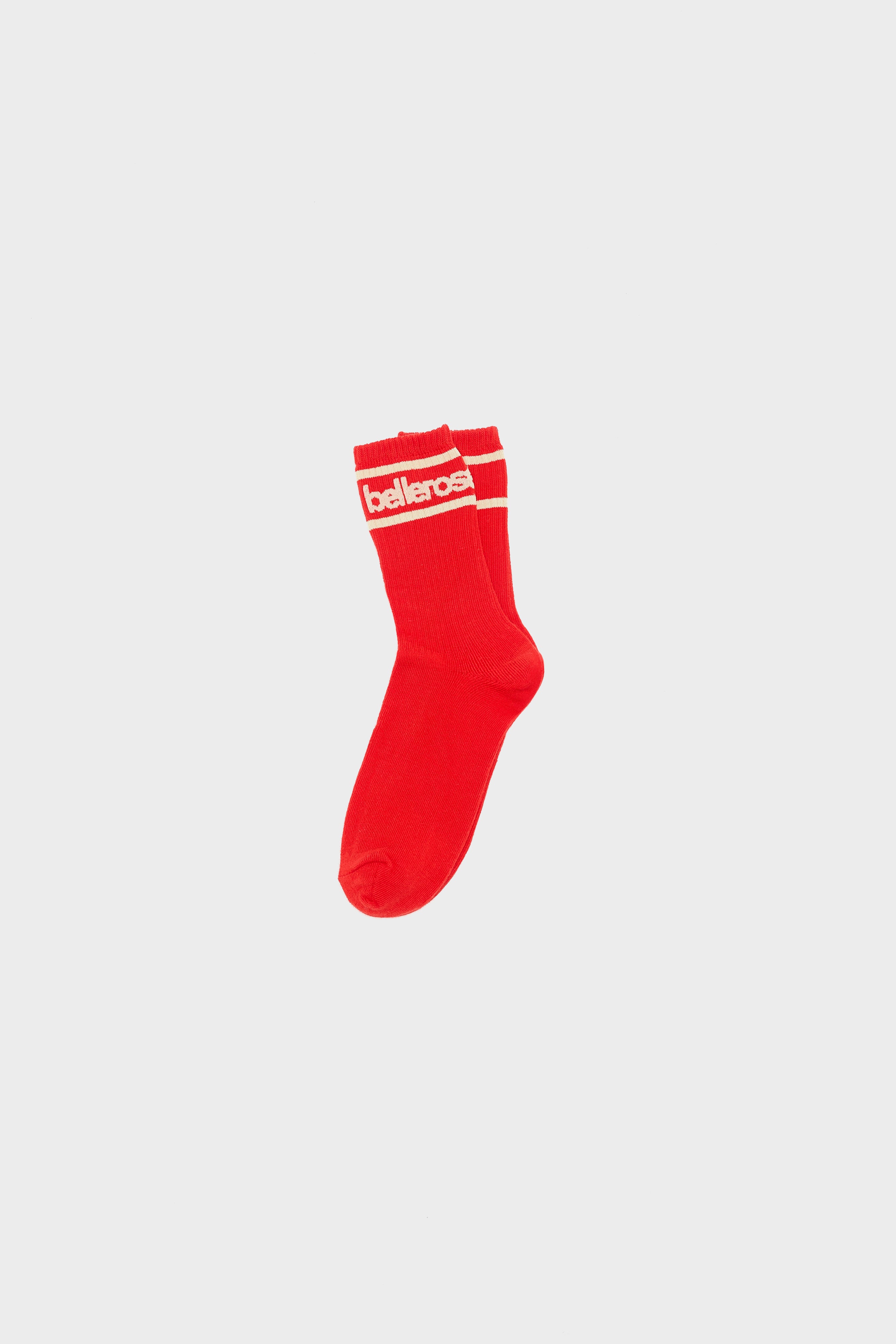 Vigil Crew Socks - Ecarlate / Swan For Girls | Bellerose